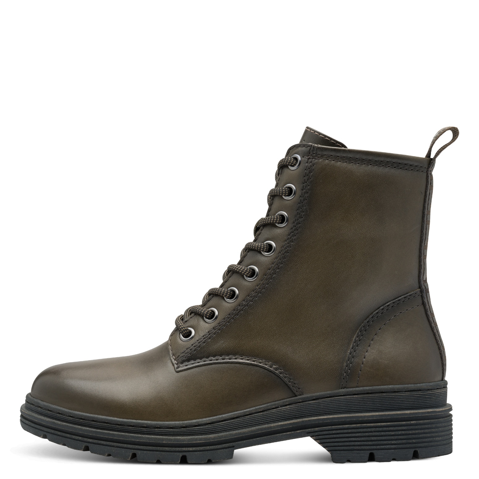 Tamaris Schnürboots, Blockabsatz, Schnürstiefelette in angesagter Used Optik