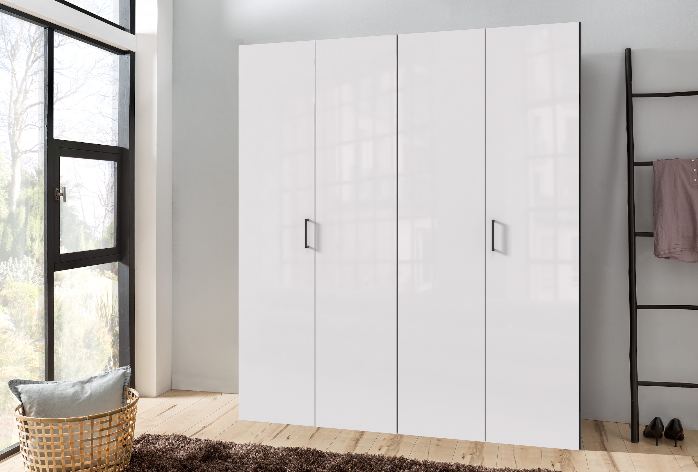 Wimex Kleiderschrank »Mugano,in 3 Breiten, 2 Tiefen, viele Farben, Made in Germany« in Basic oder Premium Ausstattung,  mit kurzen Griffen aus Metall