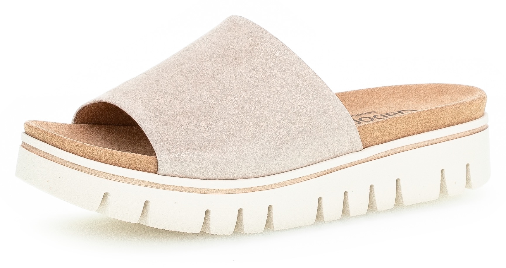 Gabor Pantolette, Keilabsatz, Sommerschuh, Schlappen mit Gummizug günstig online kaufen
