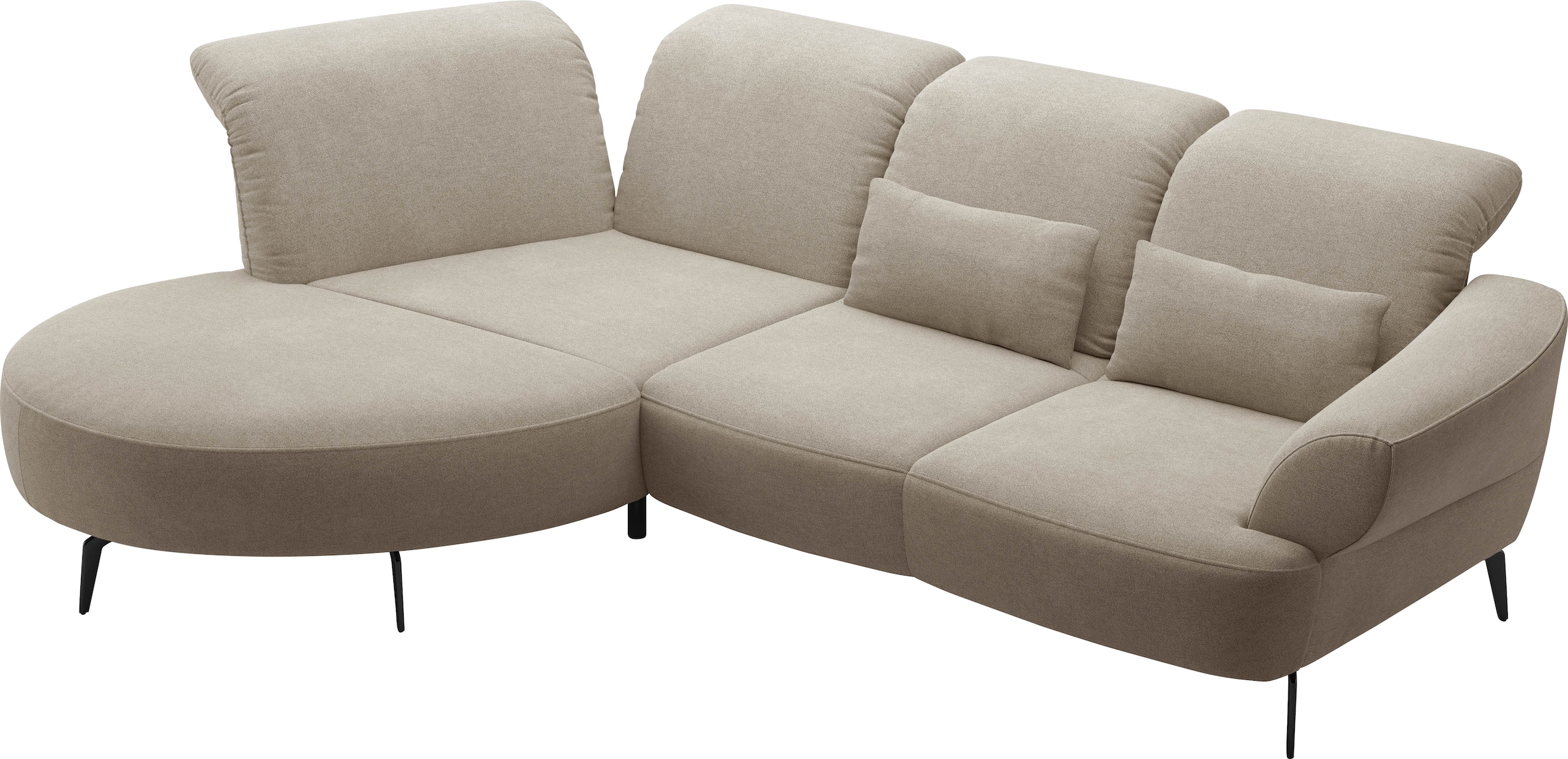 sit&more Ecksofa »Dance«, inkl.System Click&Seat und Sitztiefenverstellung