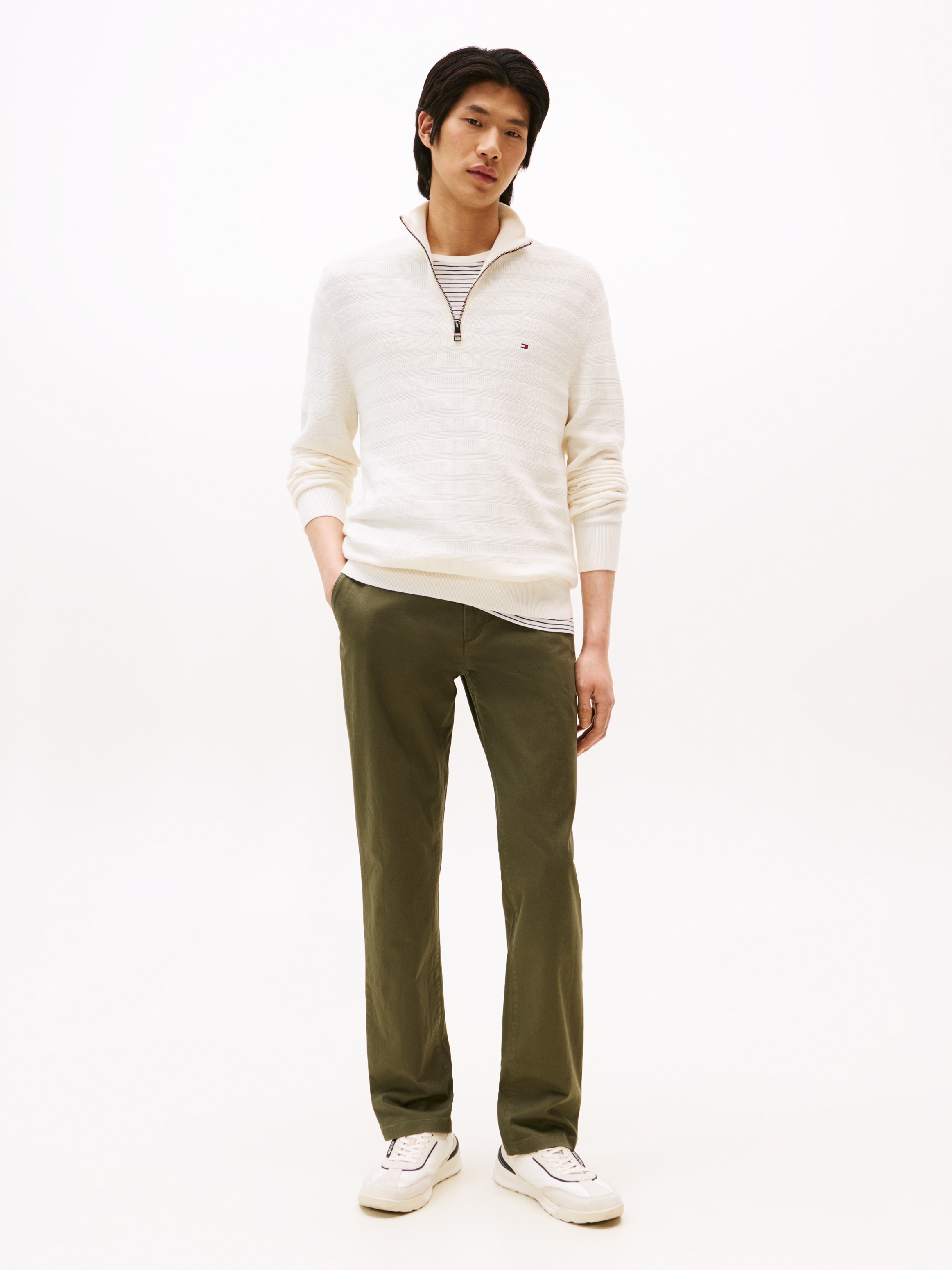 Tommy Hilfiger Chinohose »CORE DENTON ESSENTIAL TWILL«, Gerades Bein, Schlichte Optik