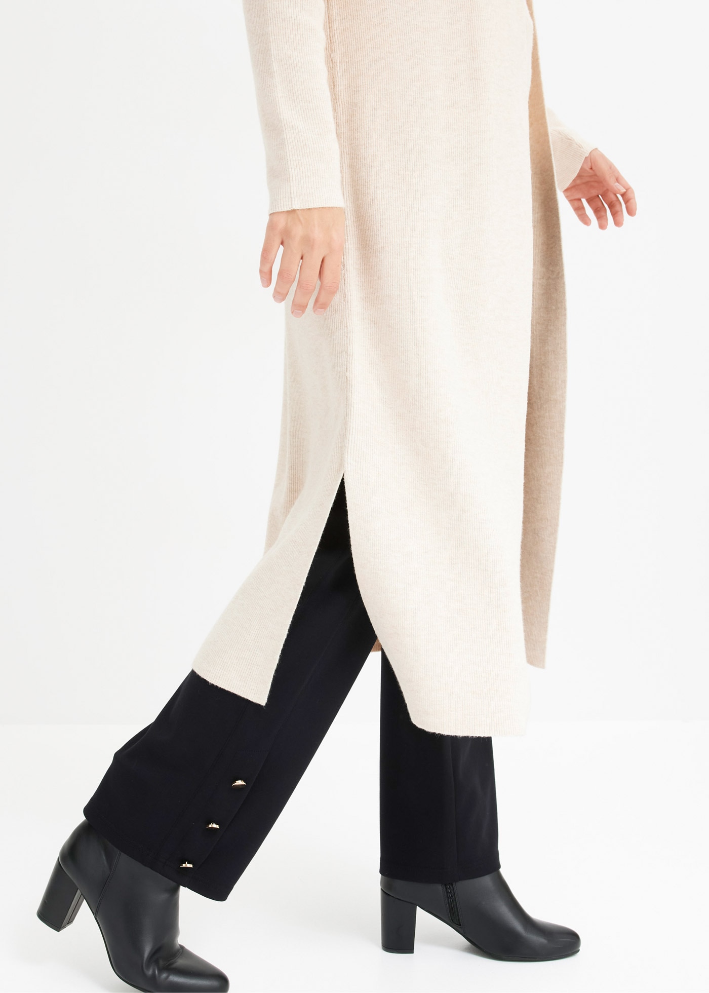 bonprix Longstrickjacke 1 Oversize-Passform, eleganter Stil