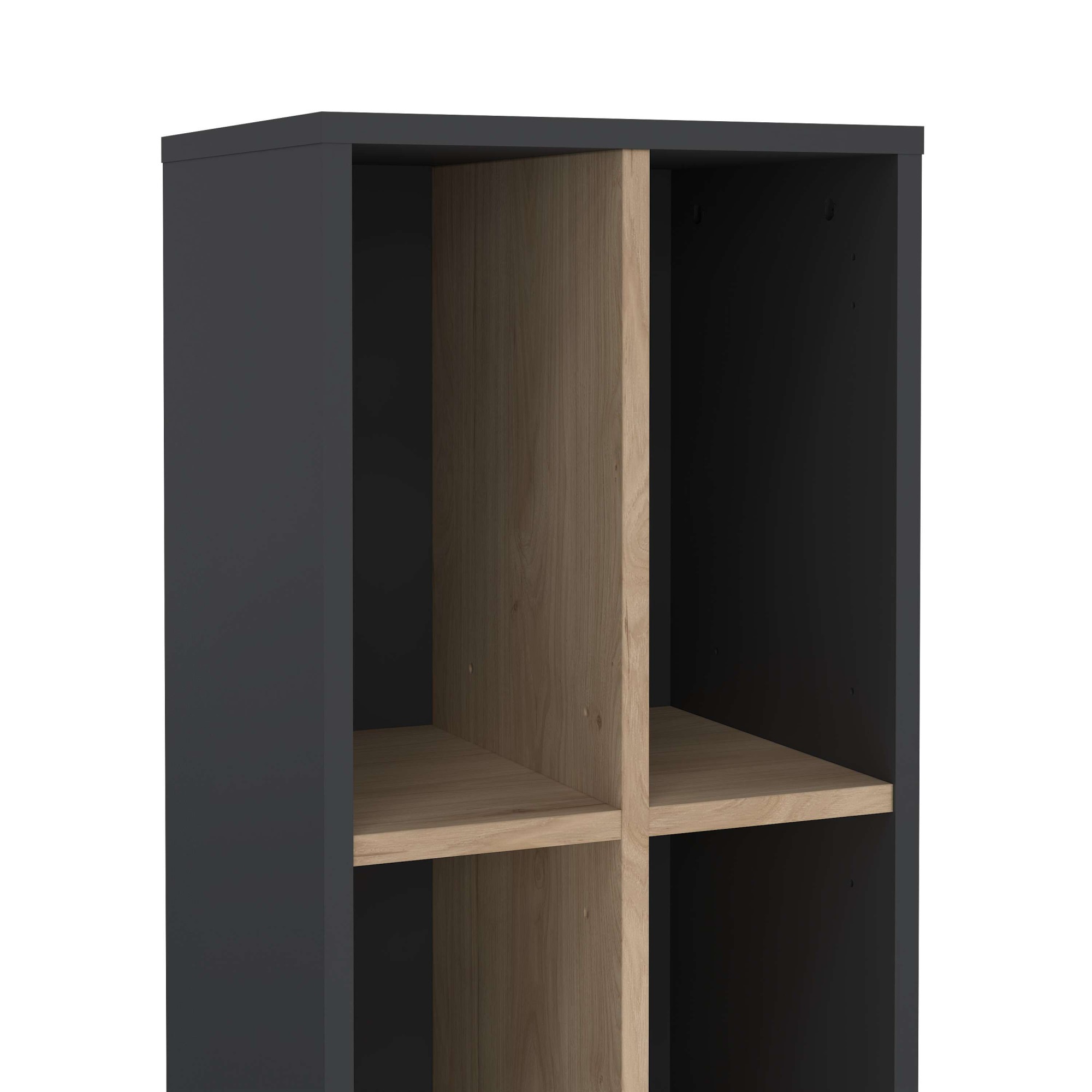 INOSIGN Regal »Sign Ablageregal, Aktenregal, Bücherregal, Standregal, Wandregal,«, schmal mit Trennwand und Einlegeböden, Höhe 200 cm