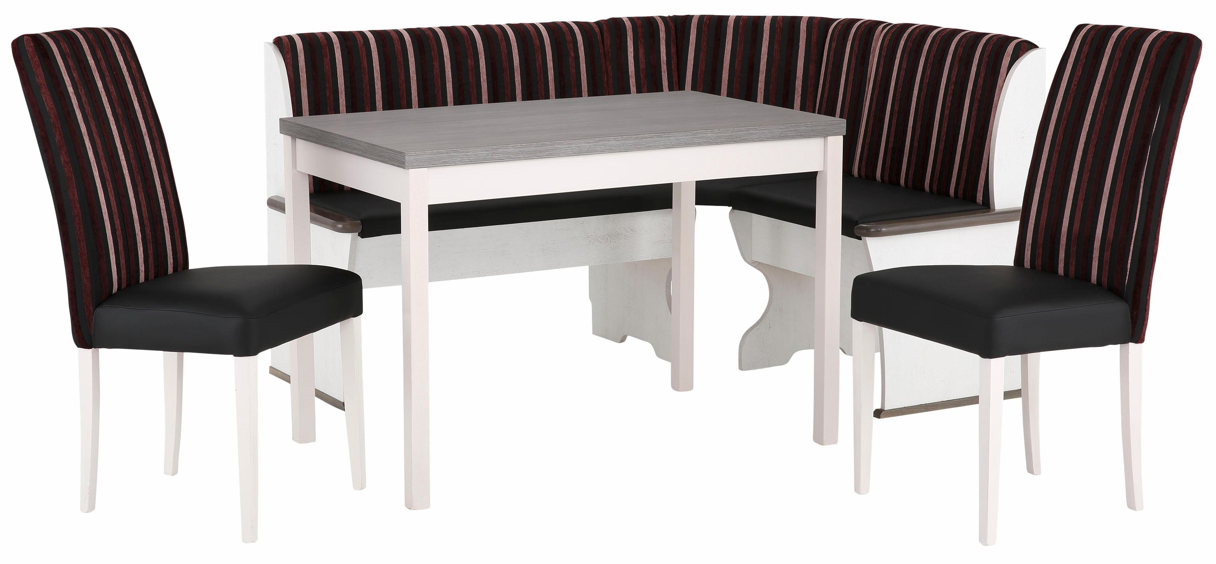 Home affaire Essgruppe »Denis«, (Set, 3 tlg.), Set bestehend aus Essbank, Tisch und 2 Stühlen