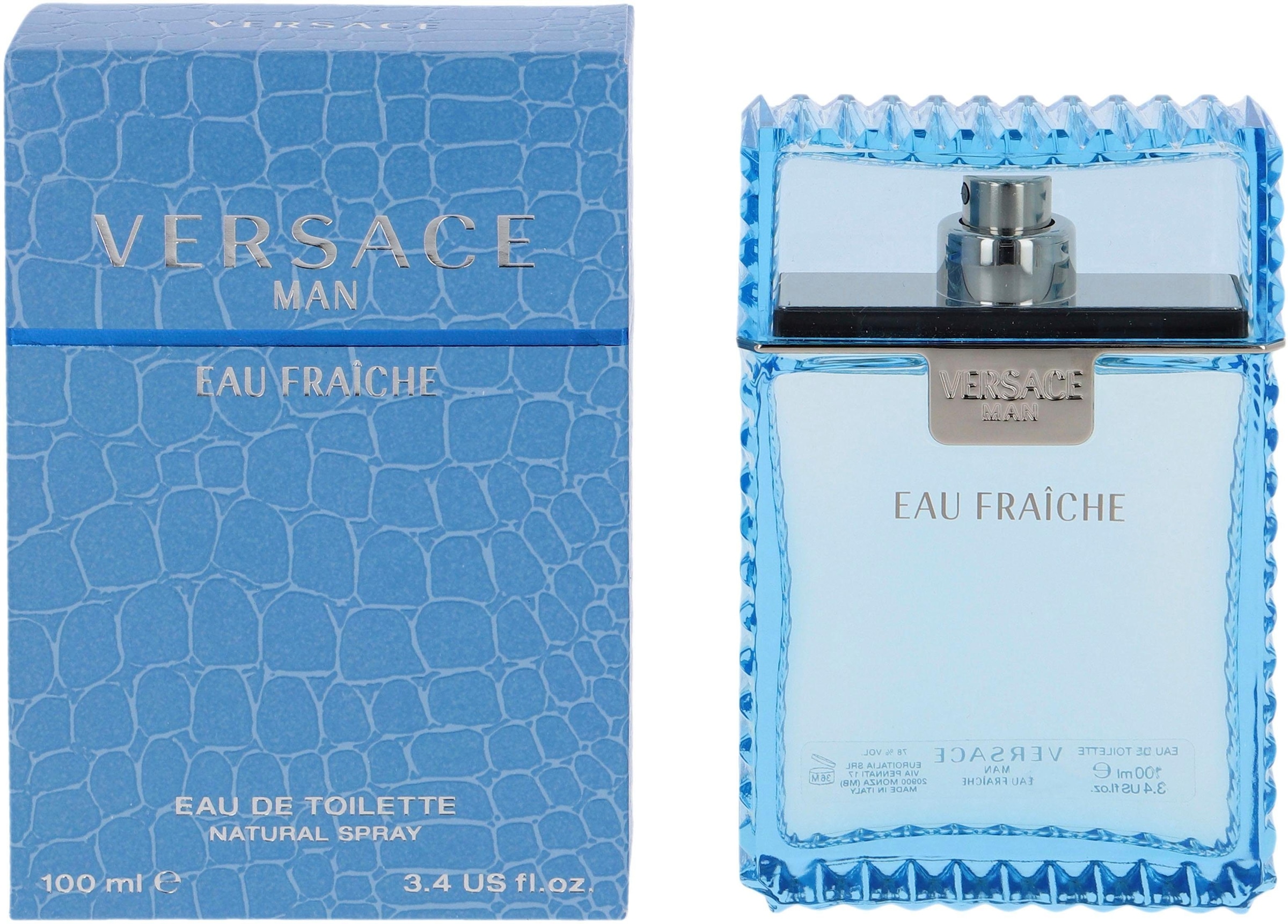 Versace Eau de Toilette »Eau Fraîche«, Zitrischer Herrenduft mit Karambola, Zedernblätter und Moschus.