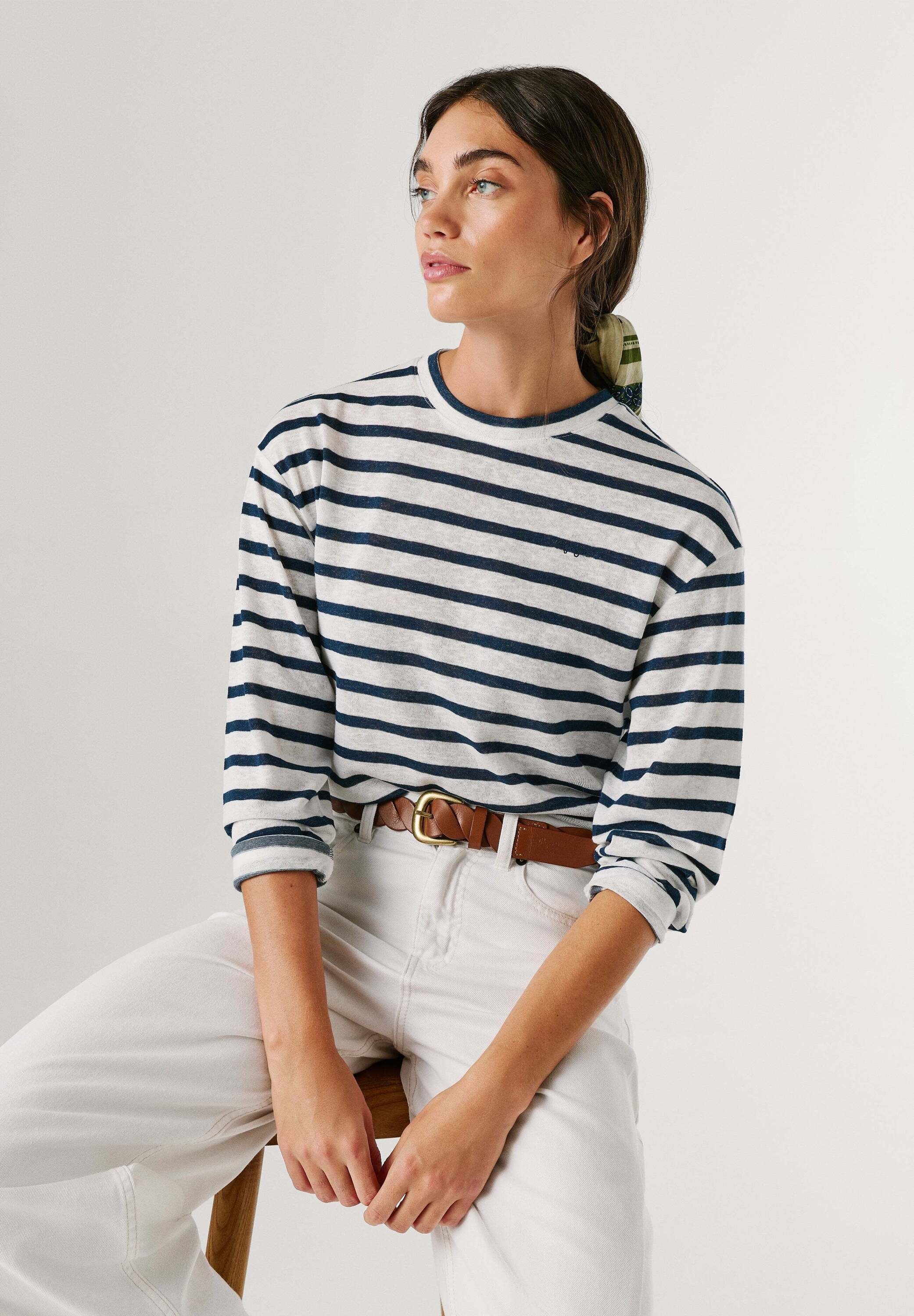 Pepe Jeans T-Shirt »basic t-shirt MARLEN STRIPED«