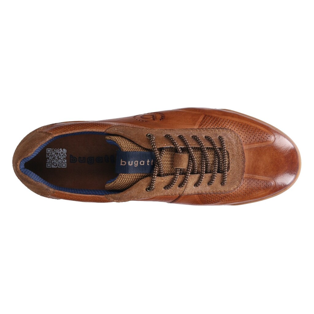 Schuhe Sportive Schuhe bugatti Sneaker, mit Textilband auf der zunge cognac-used Schuhe Sportive Schuhe bugatti Sneaker, mit Textilband auf der zunge cognac-used
