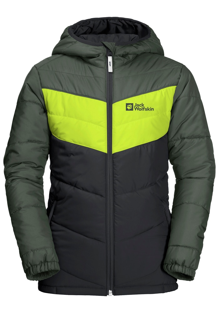 Jack Wolfskin Fleecejacke "THREE HILLS JACKET KIDS", mit Kapuze