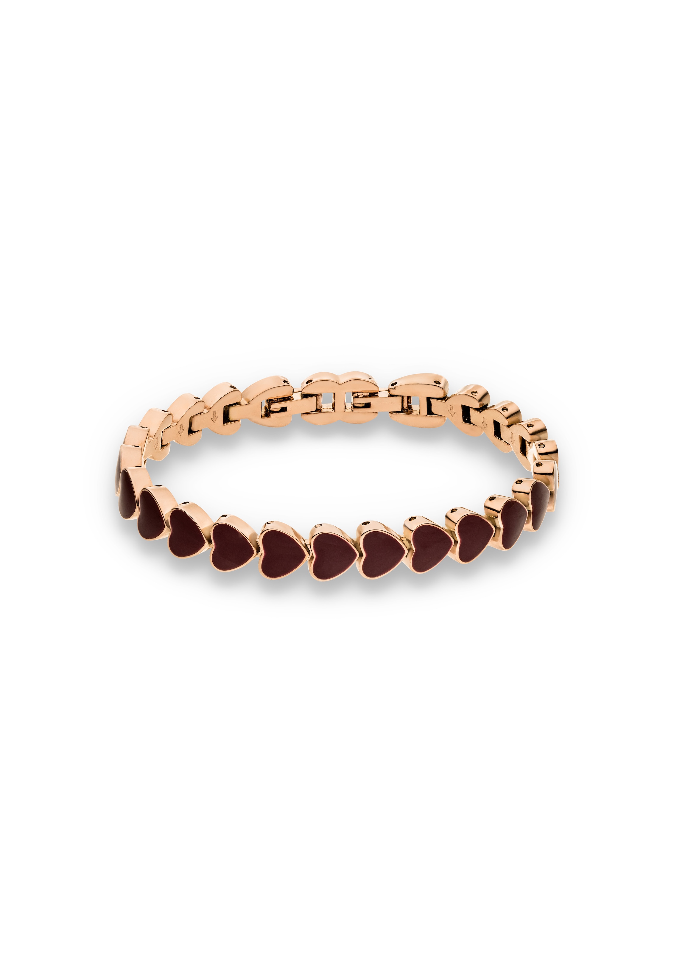 s.Oliver Armband »Schmuck Geschenk Metall The Heart Row, Herz« Emaille