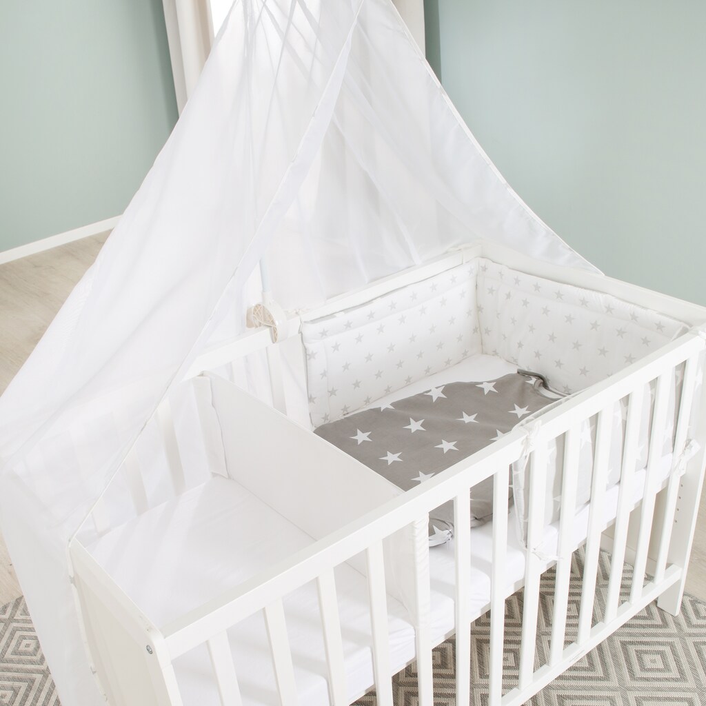 roba® Babybett »Multifunktionsbett mit Beistellfunktion«, (7 tlg.)