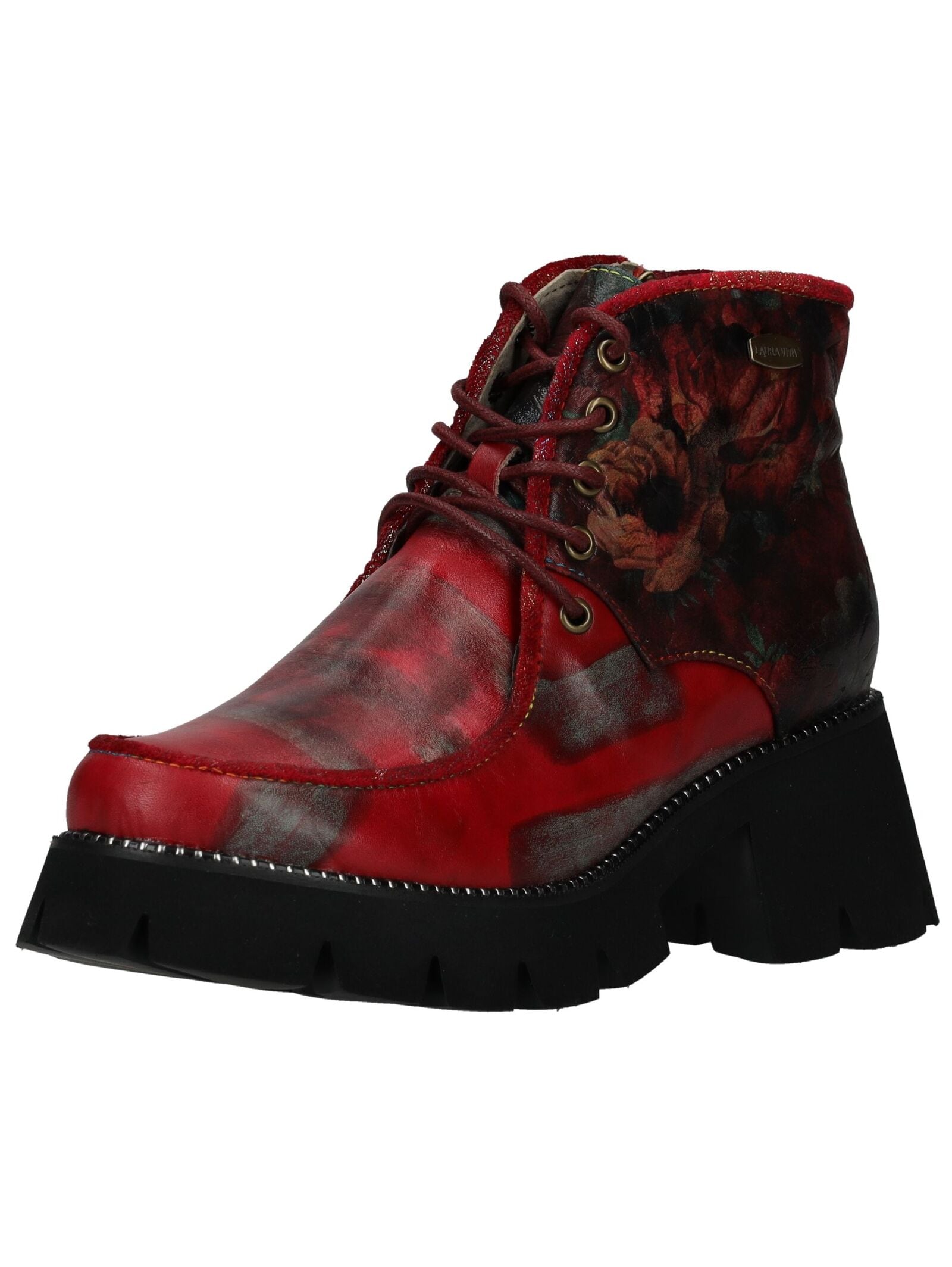 LAURA VITA Schnürstiefelette "LAURA VITA Stiefelette Leder/Textil" günstig online kaufen