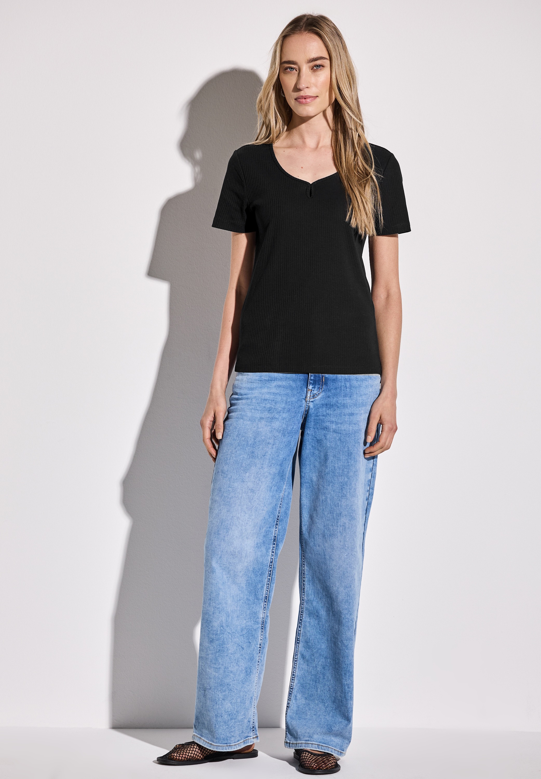 STREET ONE T-Shirt, mit Cut-Out Detail