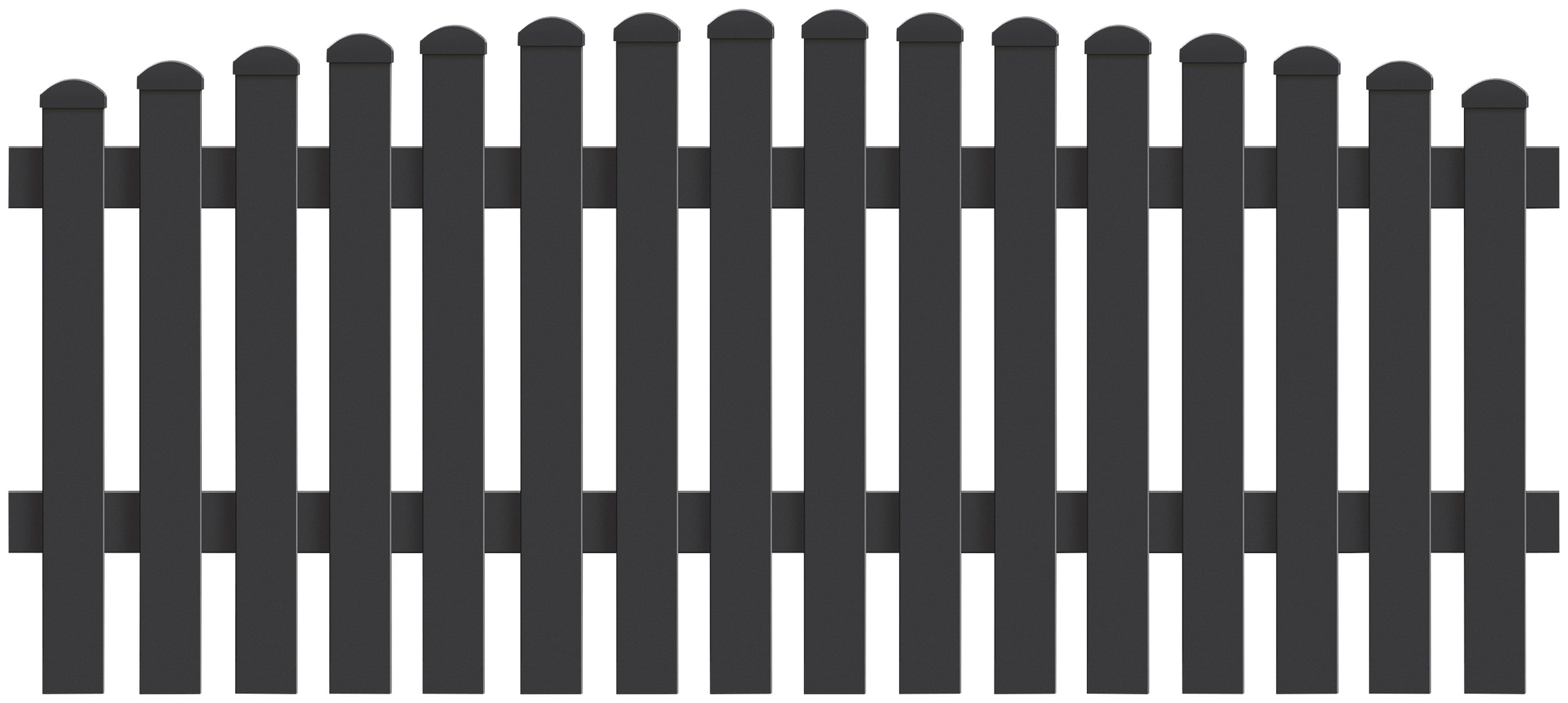 KM Zaun Lattenzaun »Meran Z37« LxH: 1813x100 c...
