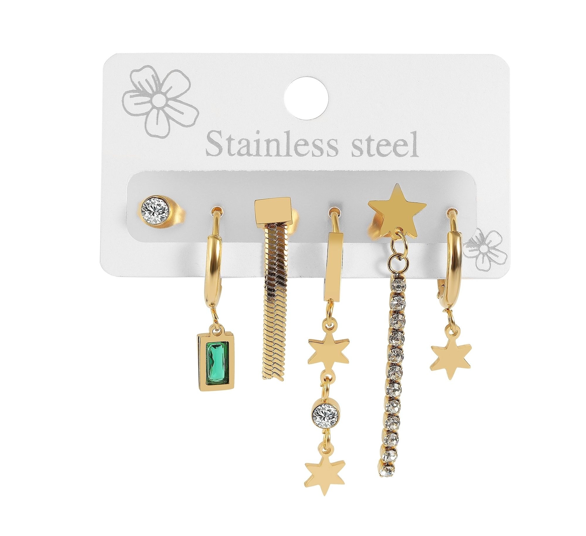 Adelia´s Paar Ohrhänger "Ohrringe – Ohrstecker aus Edelstahl" Ideal als Geschenk – dezent und elegant
