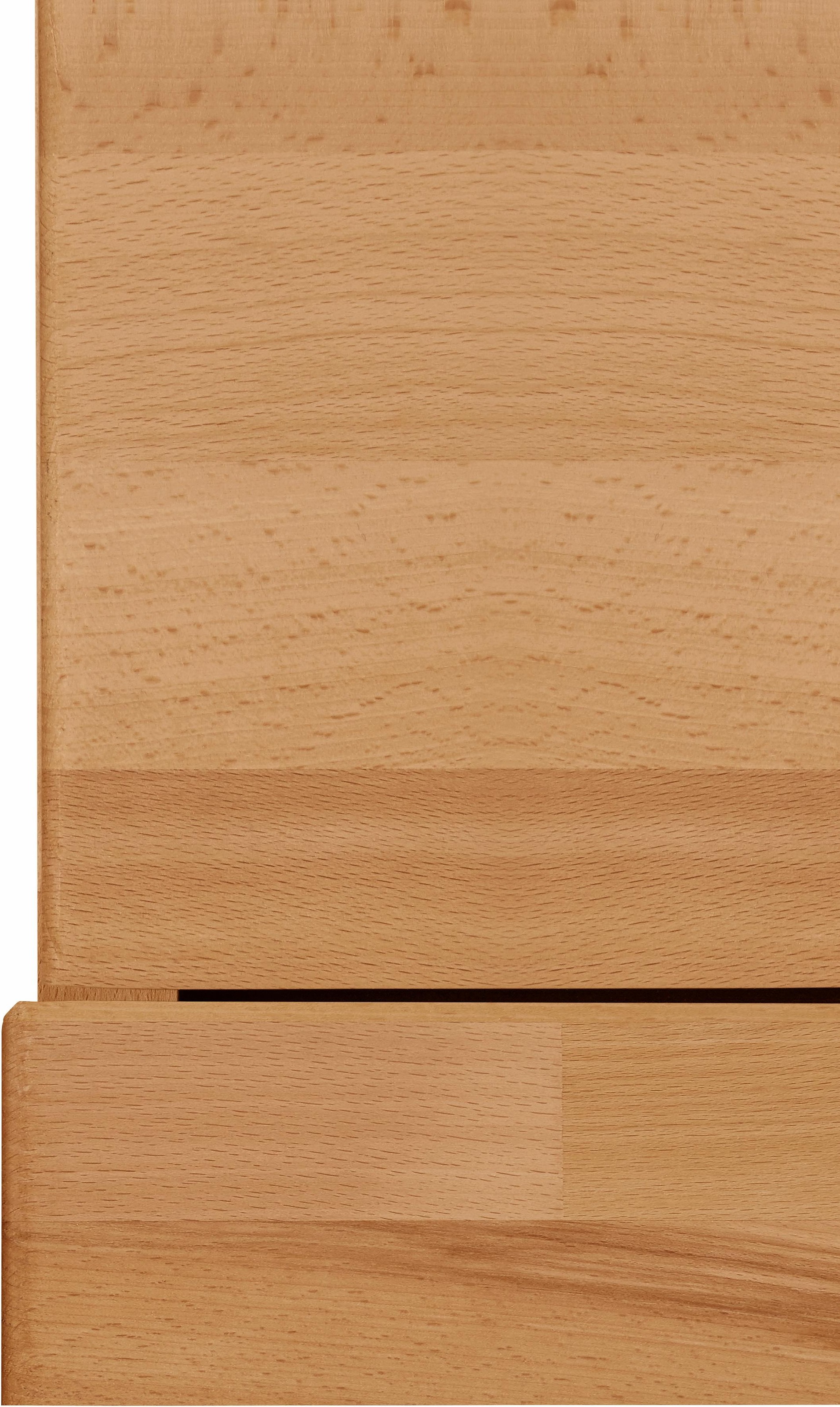 Home affaire Highboard »Ribe,125cm breit,115cm hoch, Fronten Massivholz,5Türen,3 Schubladen«, Holz massiv, Holzwerkstoff, Metall Griffe,10Fächer, Böden versetzbar