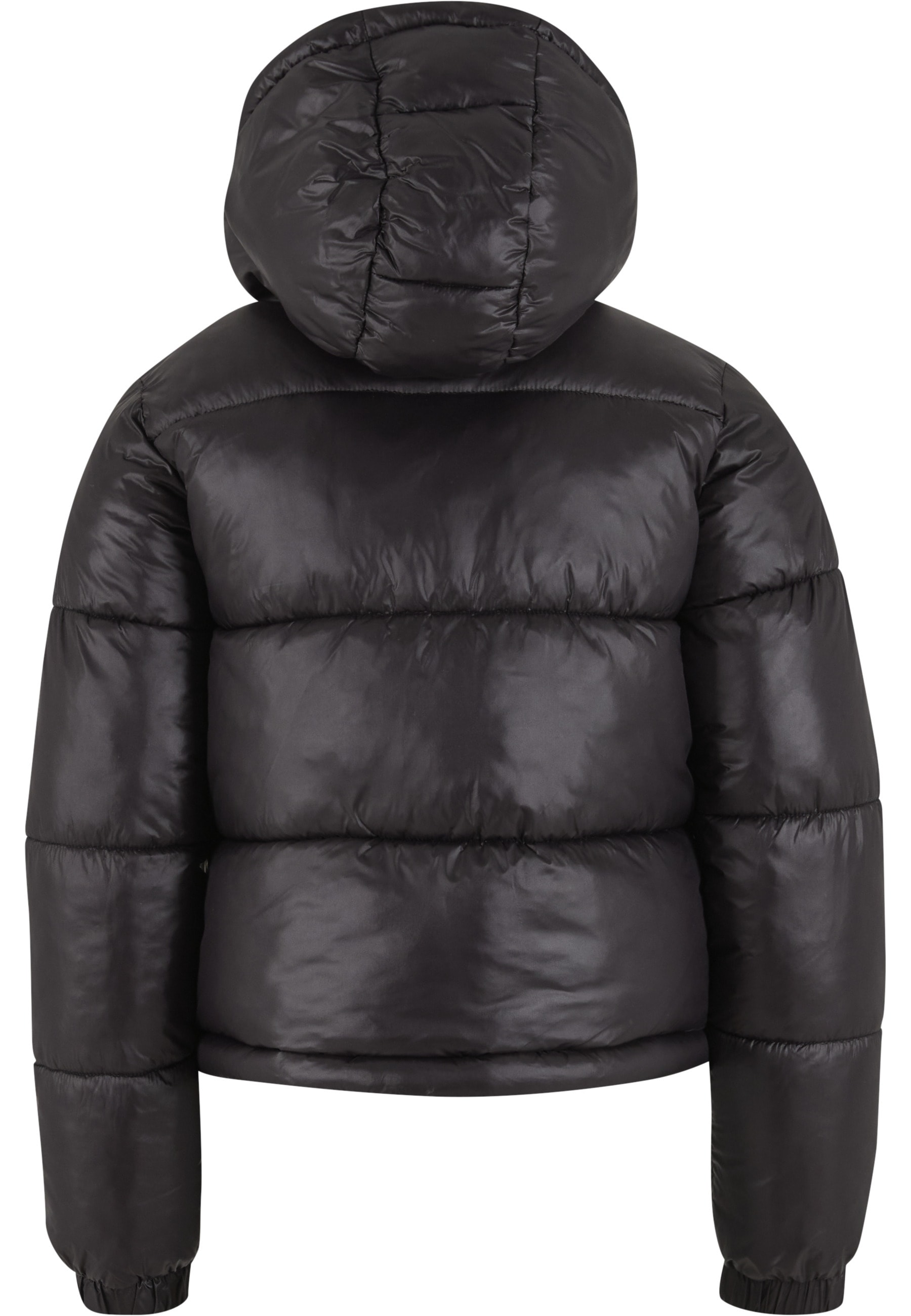 URBAN CLASSICS Winterjacke »Urban Classics Boys Shiny Puffer Jacket With Hood« 1 Stk. tlg. mit Kapuze