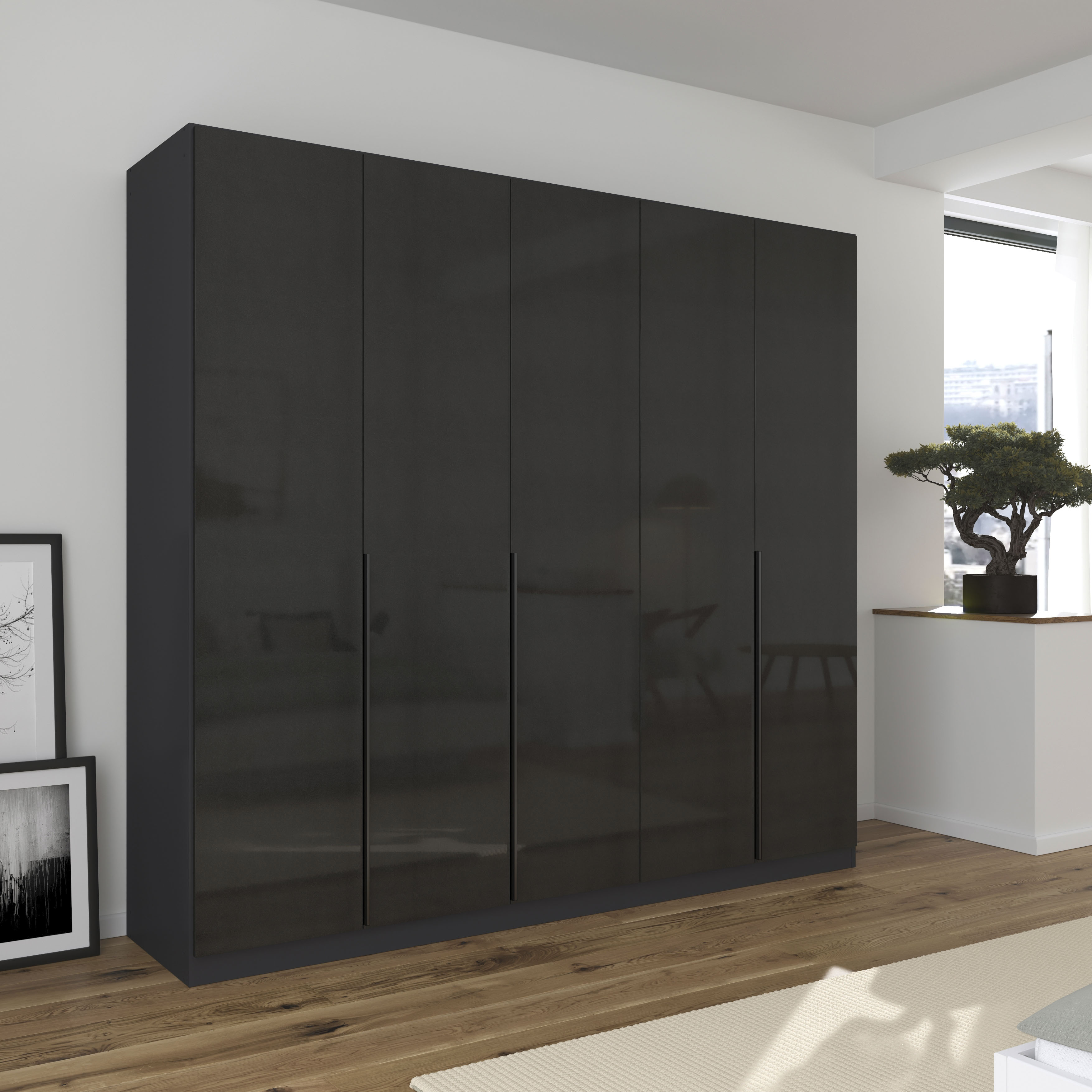 Thumbnail - rauch Drehtürenschrank "Kleiderschrank Schrank Garderobe AGORDO TOPSELLER Schlafzimmer", (in zwei Griff-Farben mit Dekor...