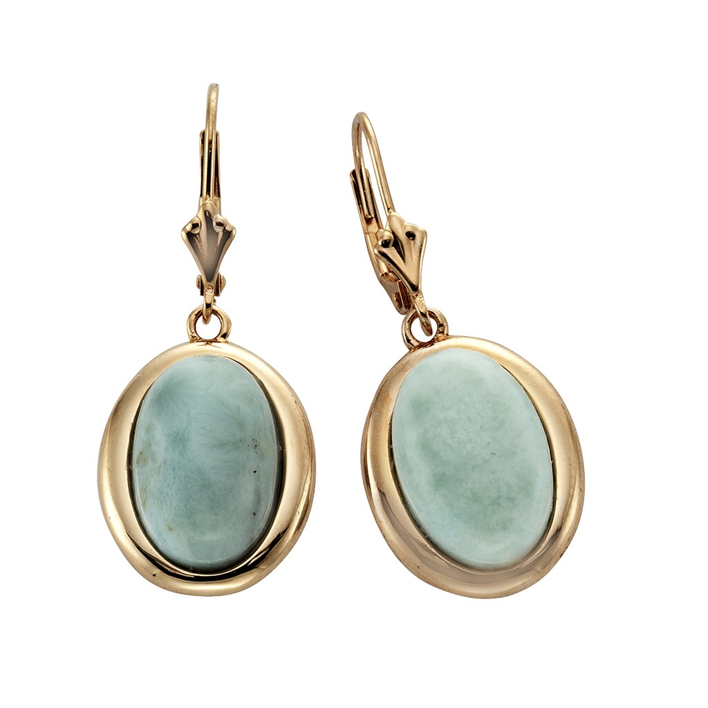 Zeeme Paar Ohrhänger »925/- Sterling Silber Larimar«