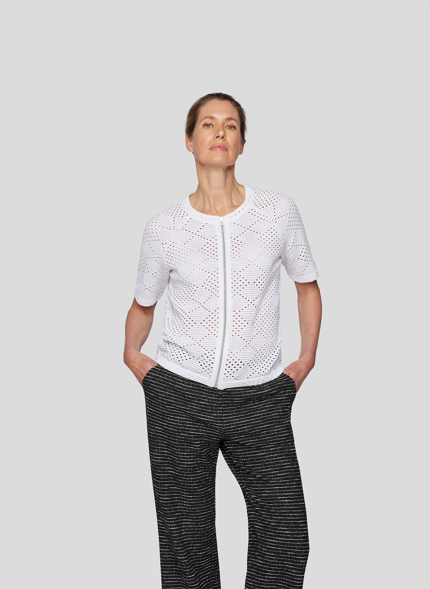 Rabe Strickjacke »Rabe Halbarm Jacke«