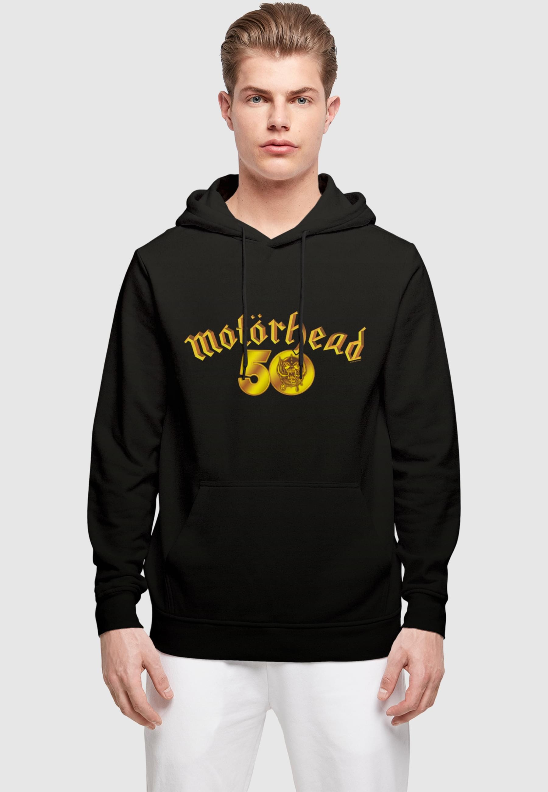 Merchcode Kapuzensweatshirt »Merchcode Motorhead - 50th Anniversary Gold Logo Basic Hoody«, (1 tlg.)