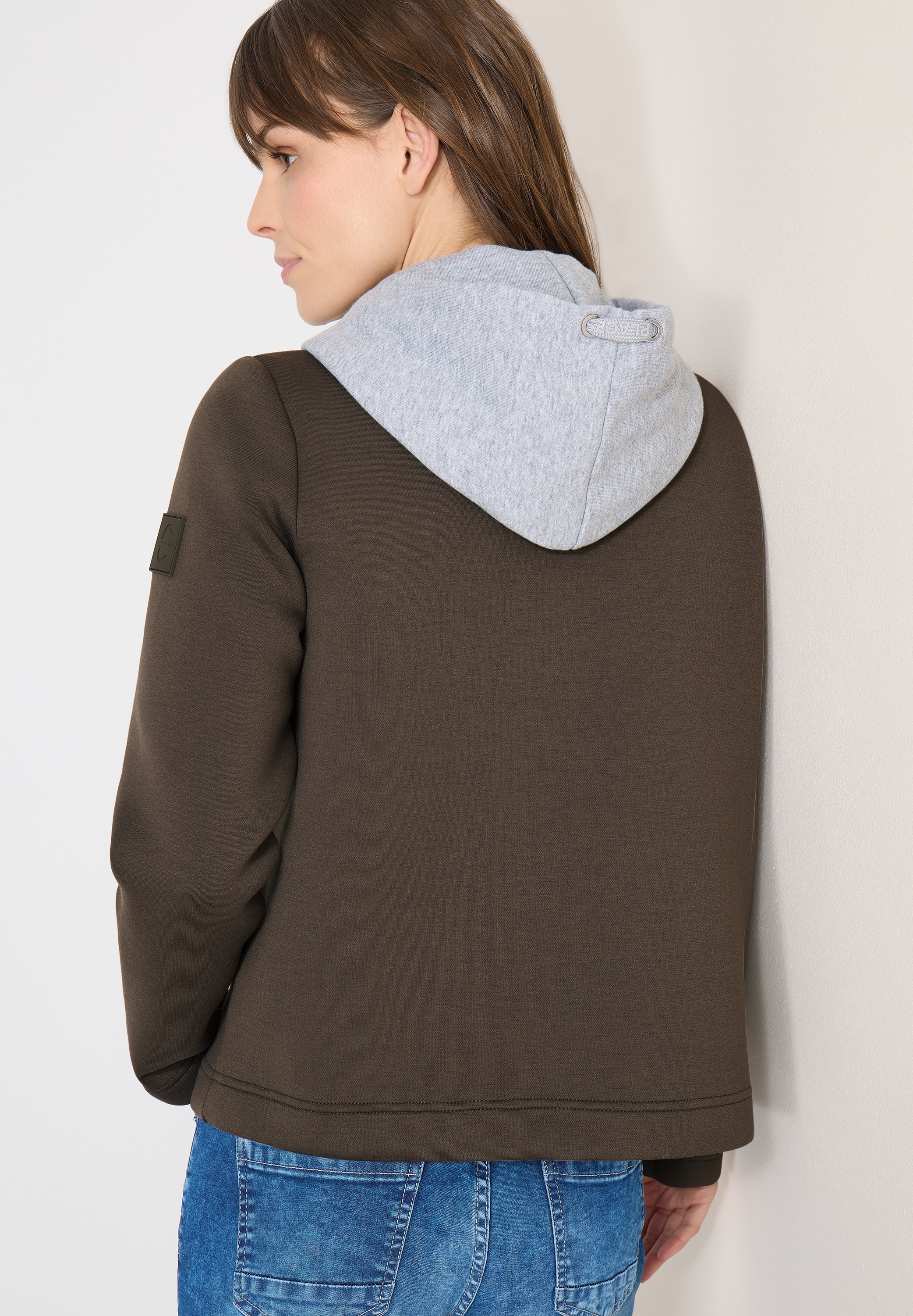 Cecil Cabanjacke mit Kapuze mit Reverskragen und Kapuze