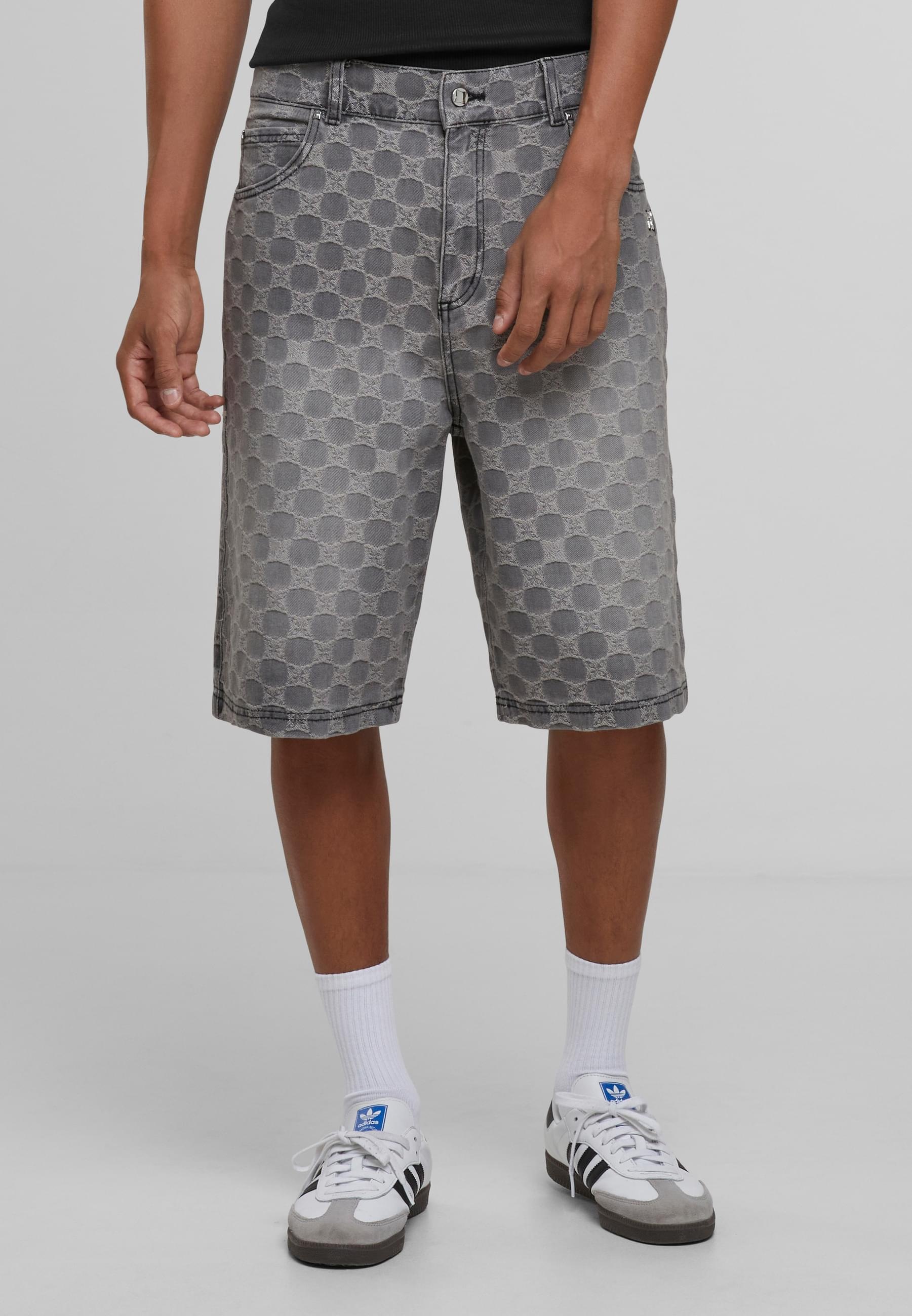 PEQUS Cargoshorts »PEQUS PEQUS Aether Monogram Denim Jorts«, (1 tlg.)