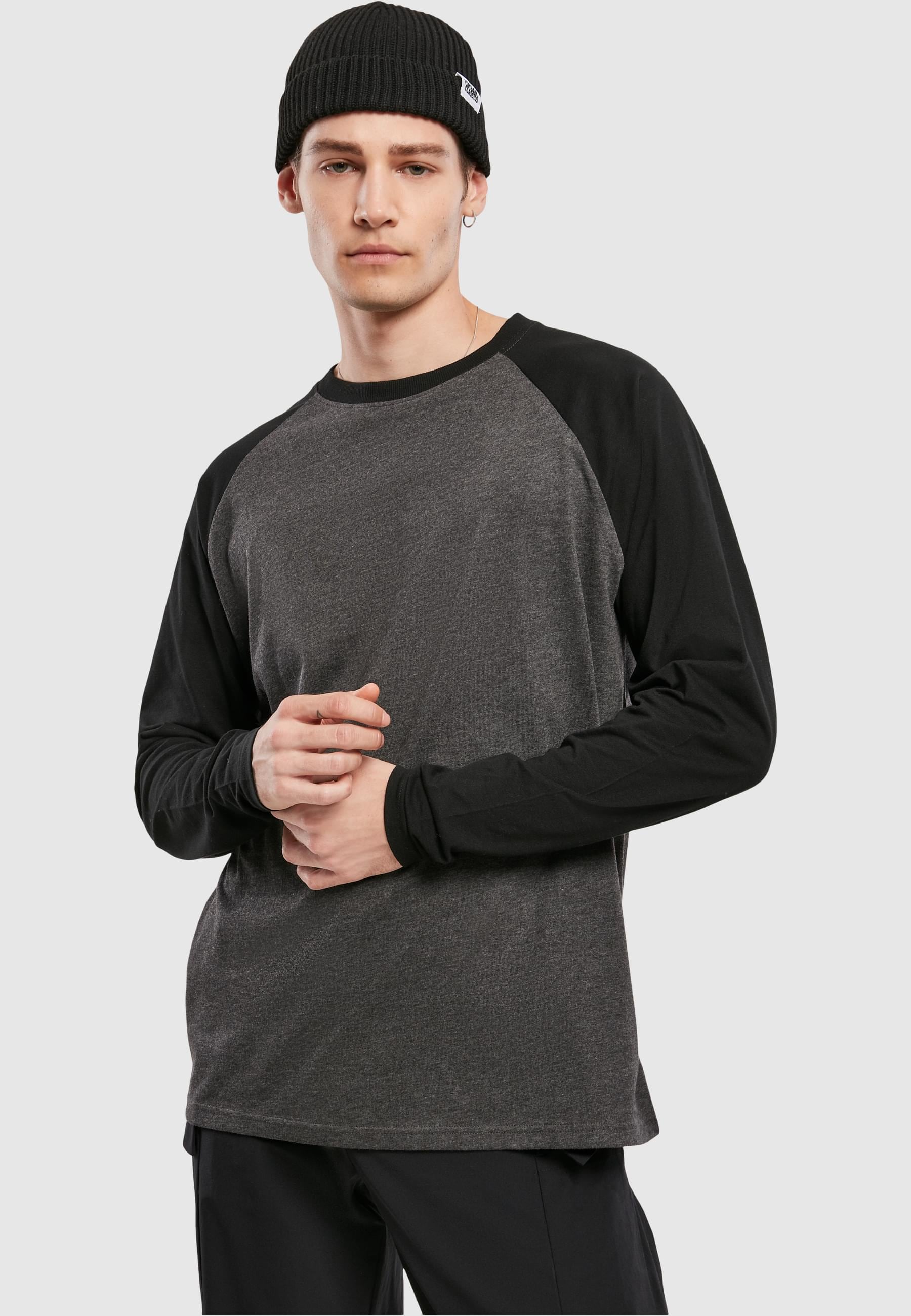 URBAN CLASSICS Longsleeve »Urban Classics Herren Raglan Contrast LS«, (1 tlg.)
