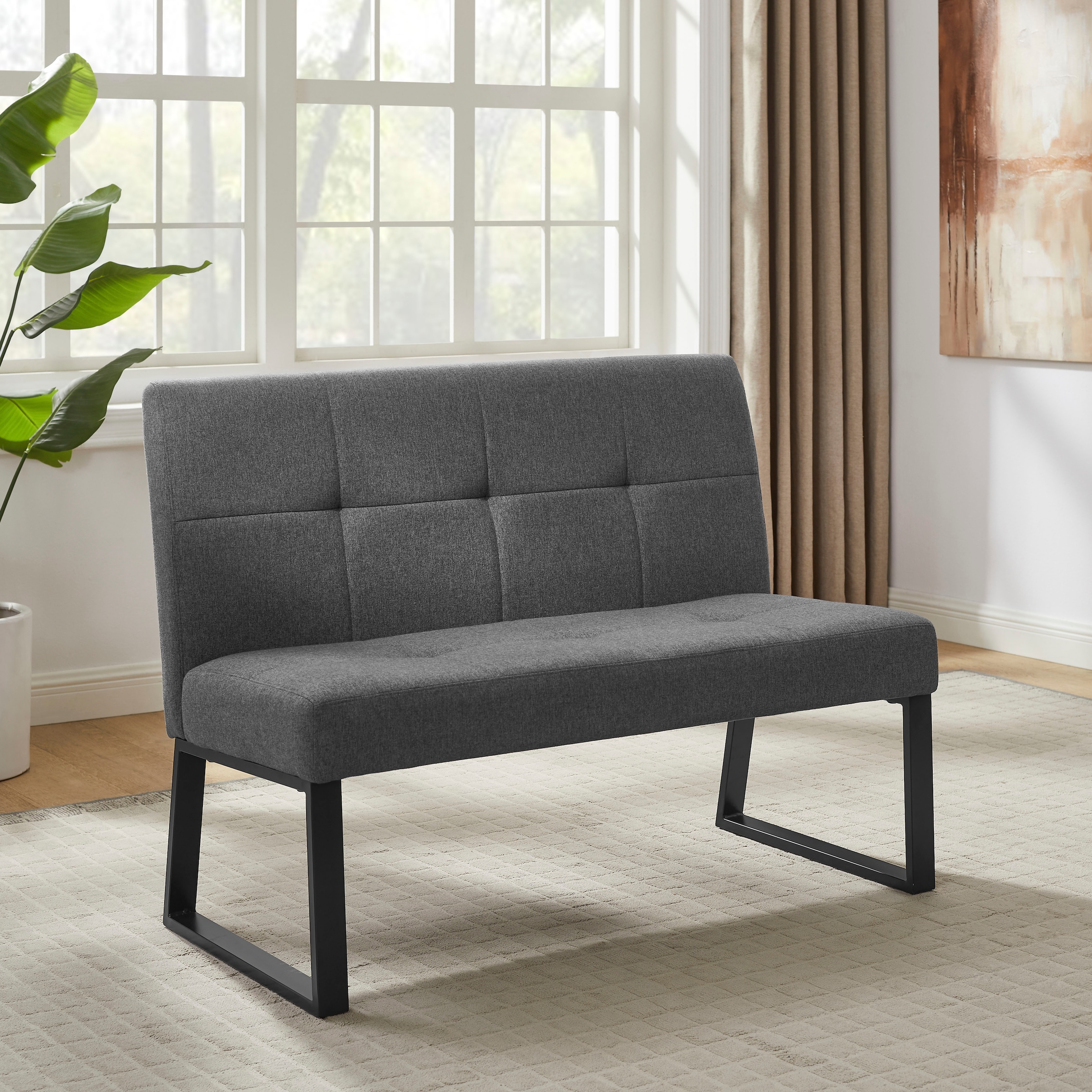 OTTO home Essgruppe »Geranie« Set, 4 tlg. in Eichenoptik mit schwarzem Säulengestell