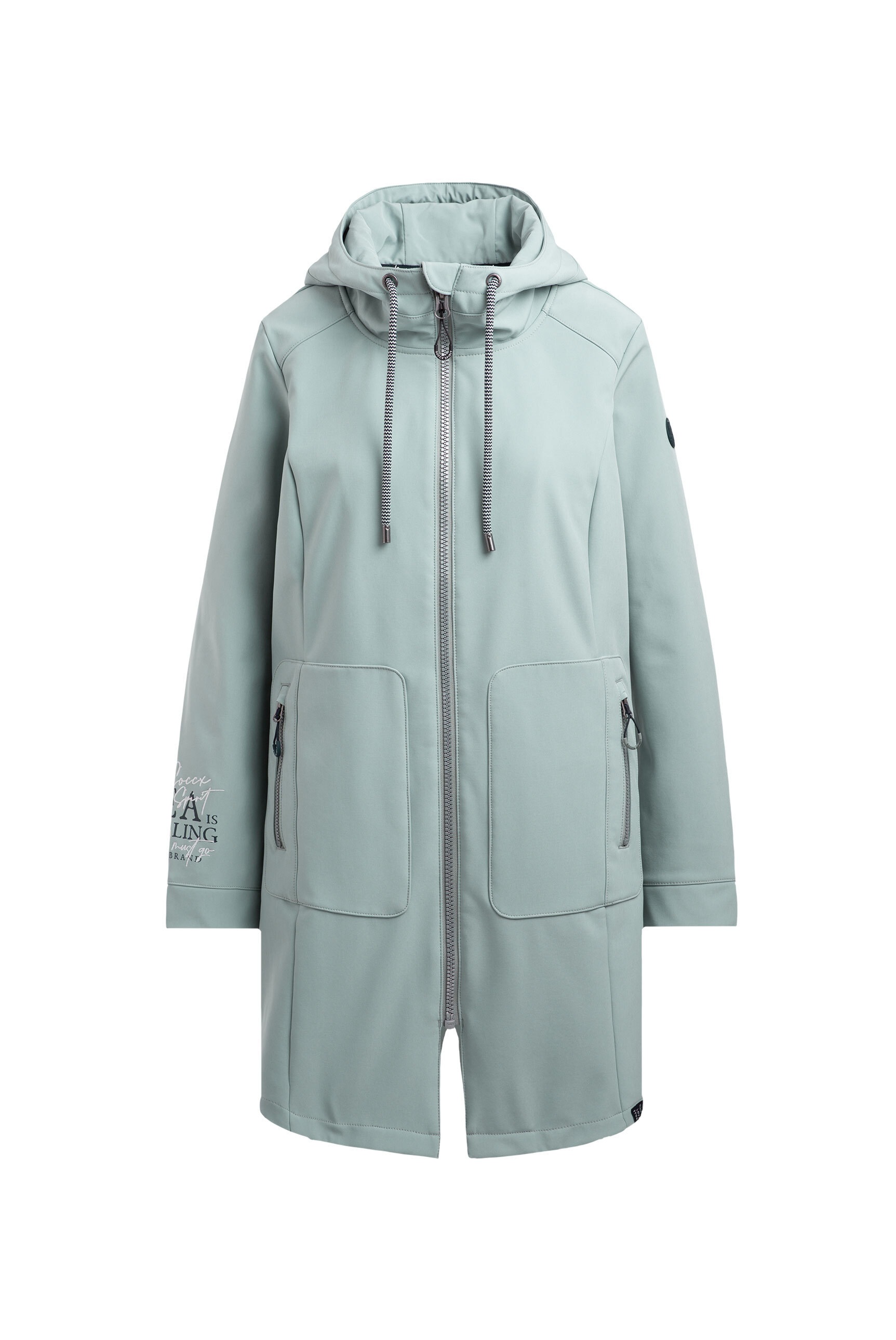 SOCCX Softshelljacke, mit Kapuze, mit Windfangleiste