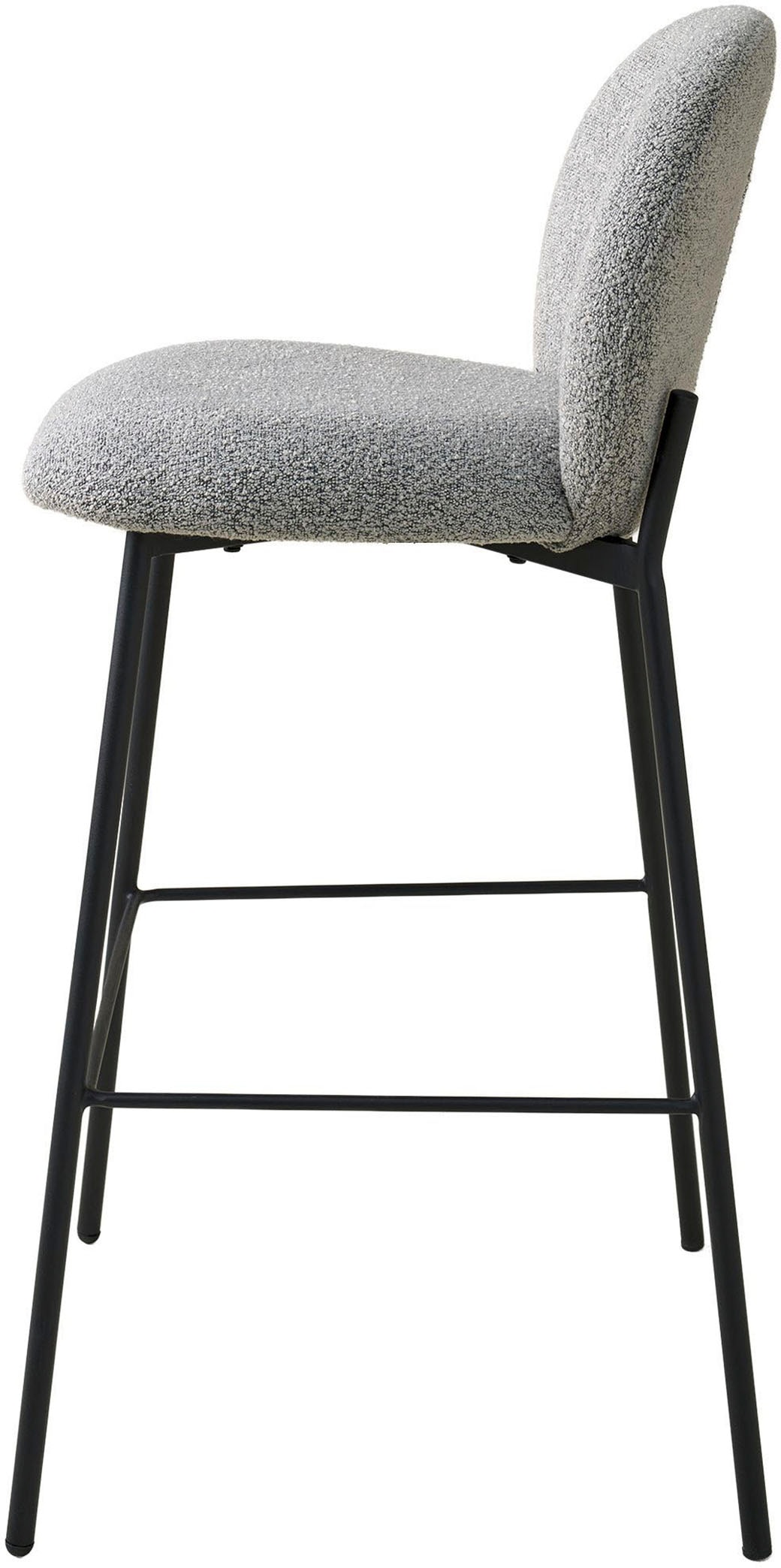 SCHÖNER WOHNEN-Kollektion 4-Fußstuhl »FORDE« (Set) 2 Stk.Bezug Bouclé, Untergestell Metall pulverbeschichtet