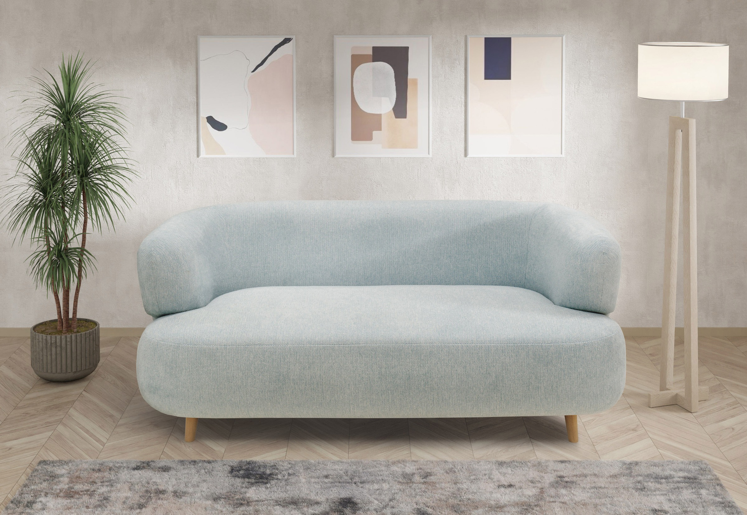 Home affaire 2-Sitzer "Tistam Runde Form," perfektes Einzelstück, organisch günstig online kaufen