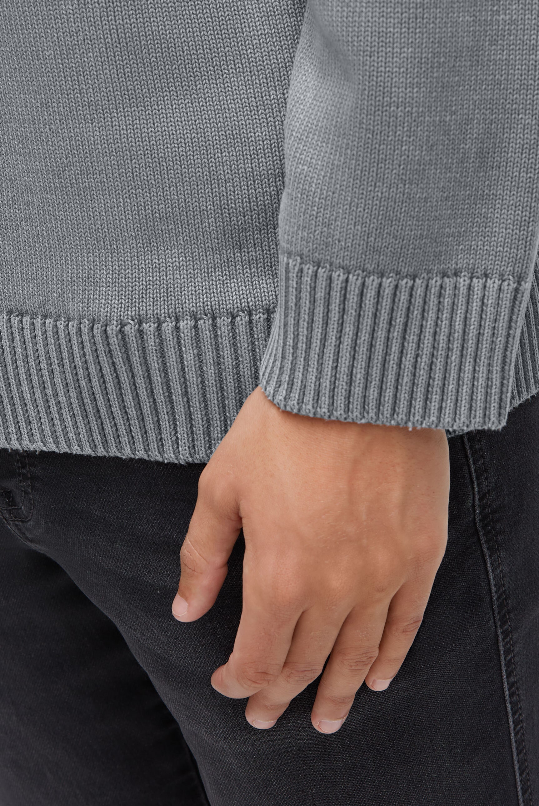 CAMP DAVID V-Ausschnitt-Pullover aus Baumwolle