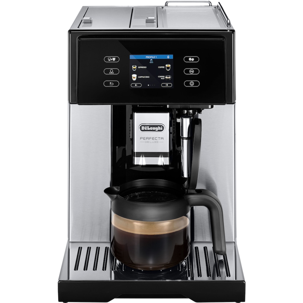 De'Longhi Kaffeevollautomat »ESAM 460.80.MB PERFECTA DELUXE«, mit Kaffeekannenfunktion, inkl. Kaffeekanne im Wert von UVP € 29,99
