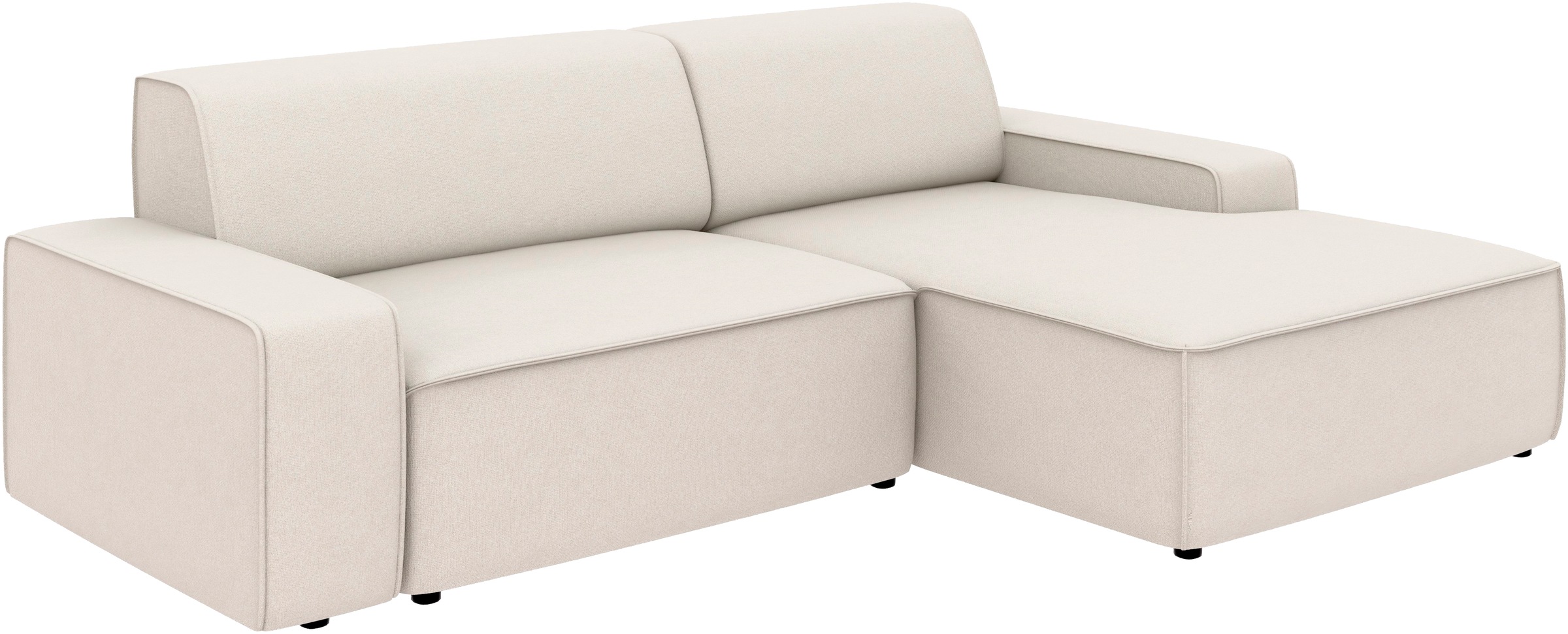TRENDMANUFAKTUR Ecksofa »Graz, wahlweise mit Sitzvorschub und Bettkasten, L-Form, Breite 246 cm«, in Cord-, haustierfreundlichem LEO Struktur- oder LUMOS-3D-Bezug
