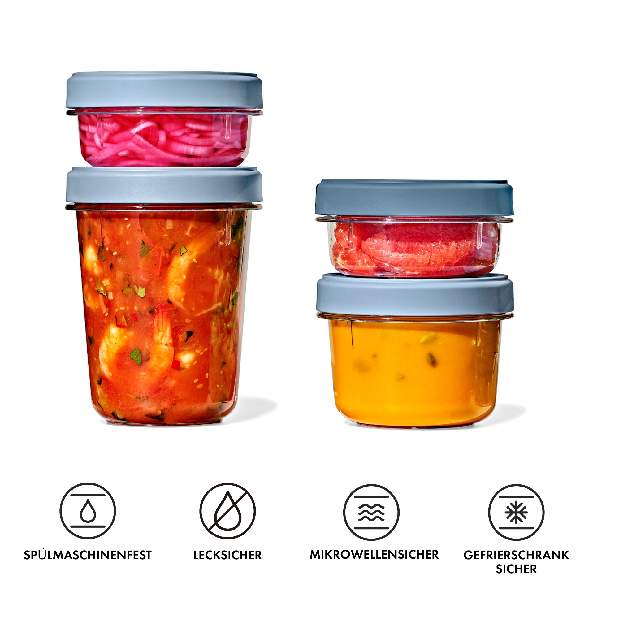 OXO Good Grips Aufbewahrungssystem »OXO Twist & Stack Behälter – 350ml – 2er Set« 2 tlg. tlg. ideal für Meal Prep