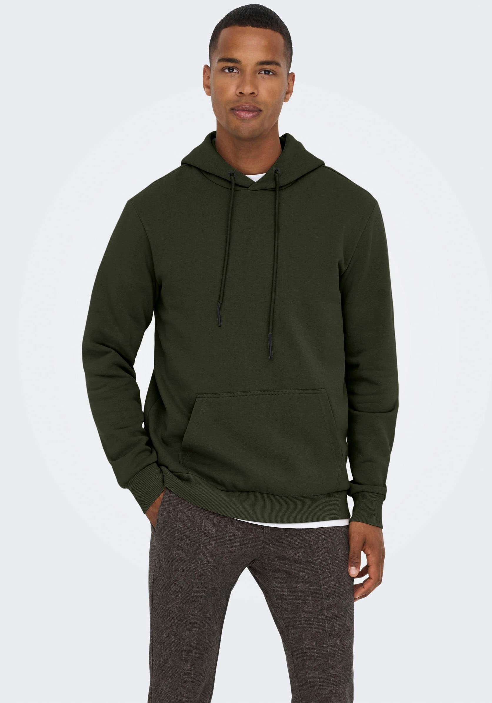 ONLY & SONS Kapuzensweatshirt "ONSCERES HOODIE SWEAT NOOS", Baumwollmischun günstig online kaufen