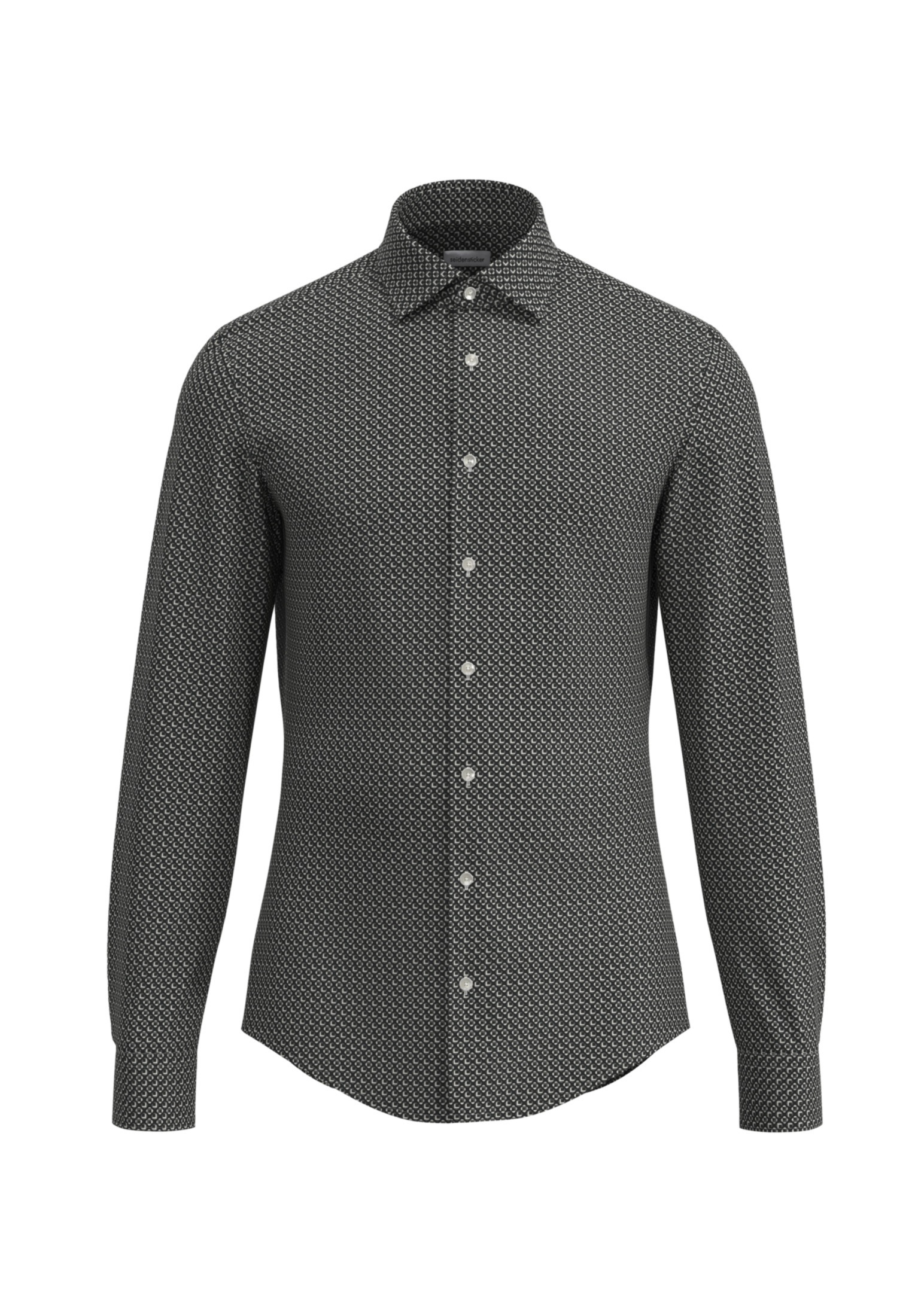 seidensticker Businesshemd "Shaped" Shaped 1/1 Kentkragen Druck günstig online kaufen