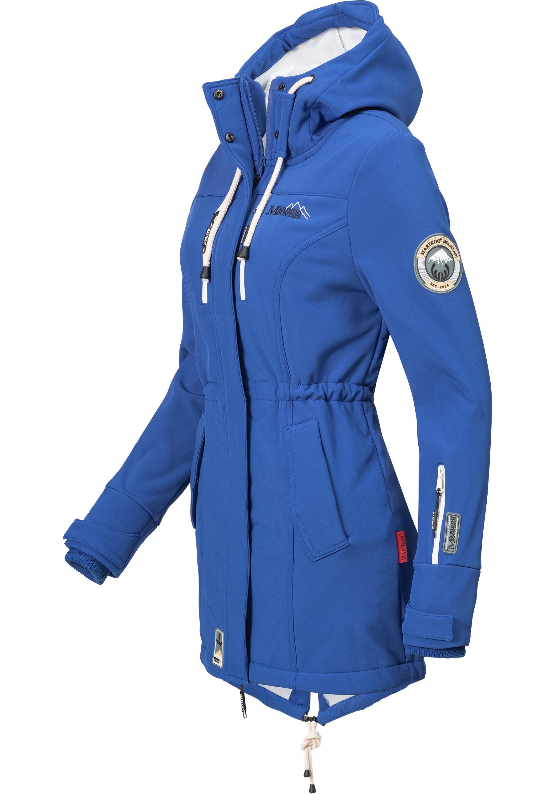 Marikoo Funktionsmantel »Zimtzicke«, Wasserdichter Softshell Parka mit Kapuze