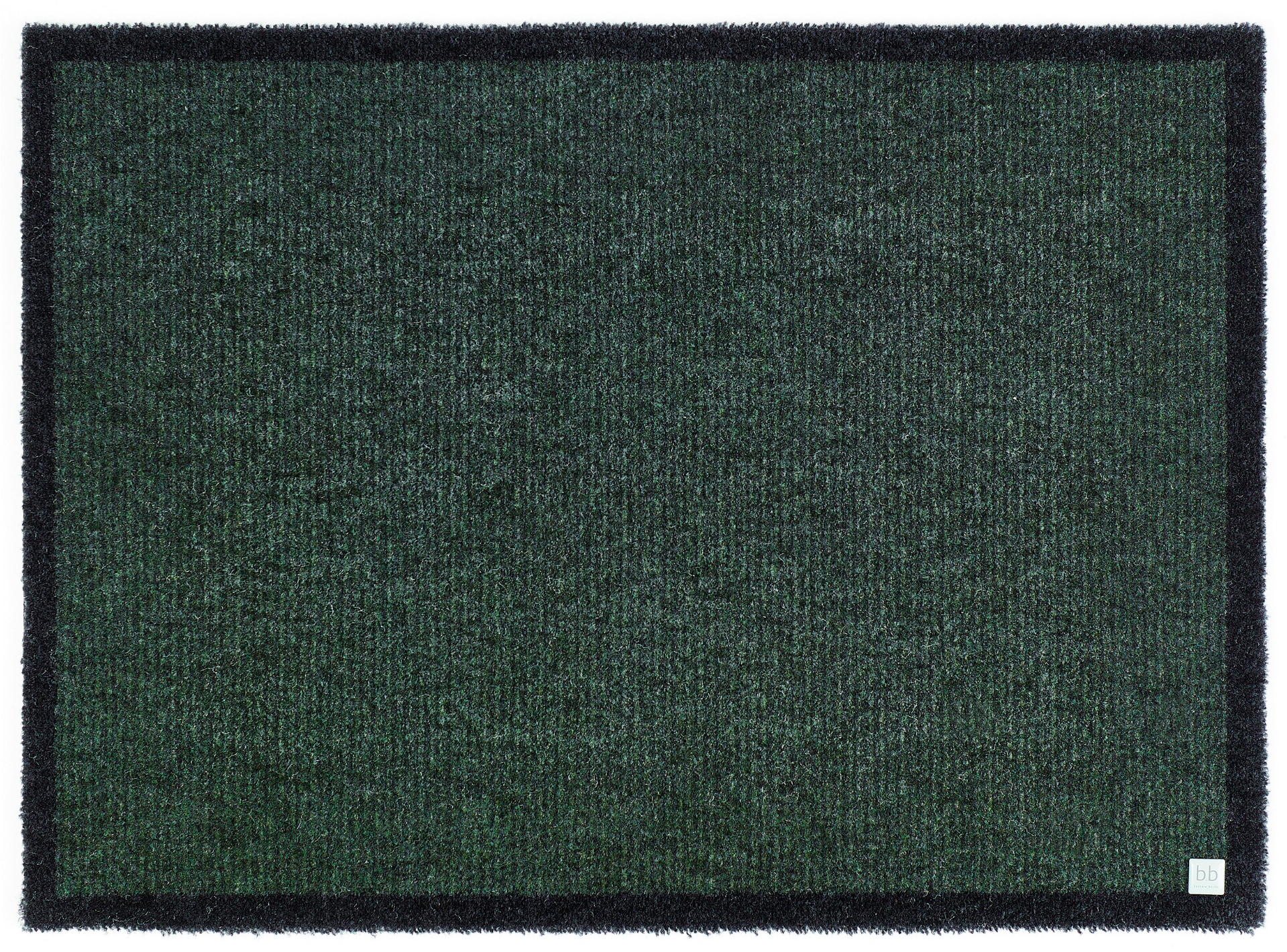 Fußmatte BARBARA BECKER "Gentle Schmutzfangmatte & Läufer, Made in Belgium", grün, B:39cm H:7mm L:58cm, Kunstfaser, Teppiche, Fußmatte, Schmutzfangteppich, Schmutzmatte, dezentes Streifen Design, waschbar