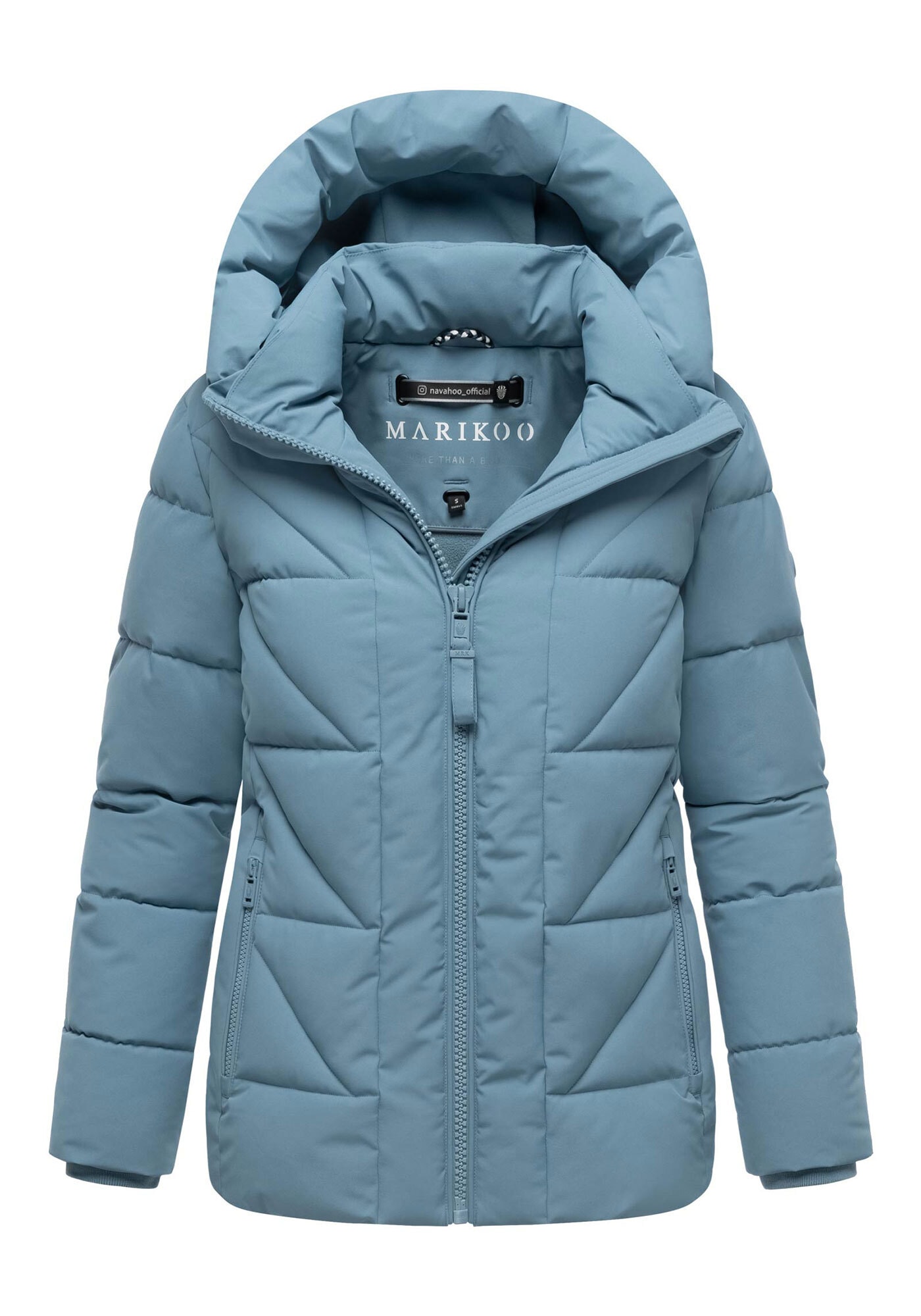 Marikoo Winterjacke »Kuschelnasee«, mit extra hohem Kragen und warmem Fleecefutter
