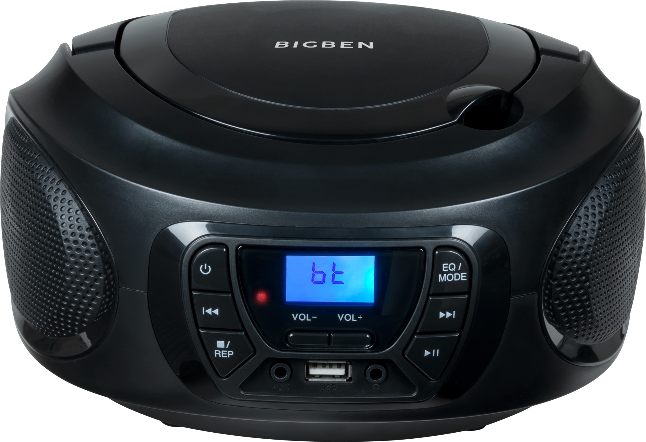 BigBen CD-Radiorecorder »Kids Tragbares CD/Radio AU387278 USB/BT schwarz«, (Bluetooth FM-Tuner)