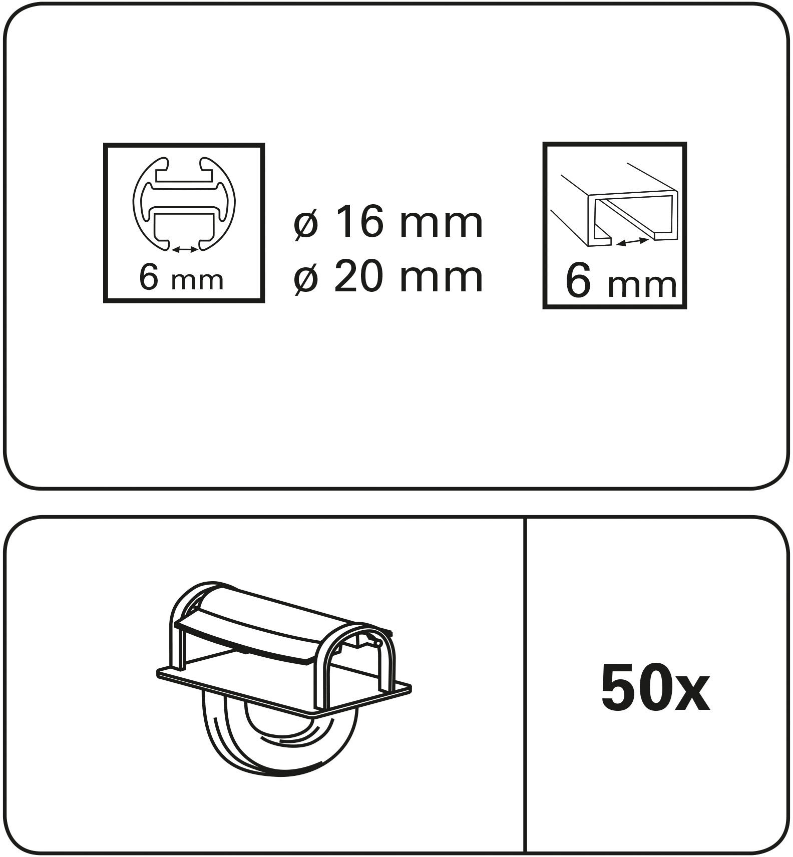 GARDINIA Gardinengleiter "Querbügel-Klickgleiter Maxi" Serie Aluminium-VHS günstig online kaufen