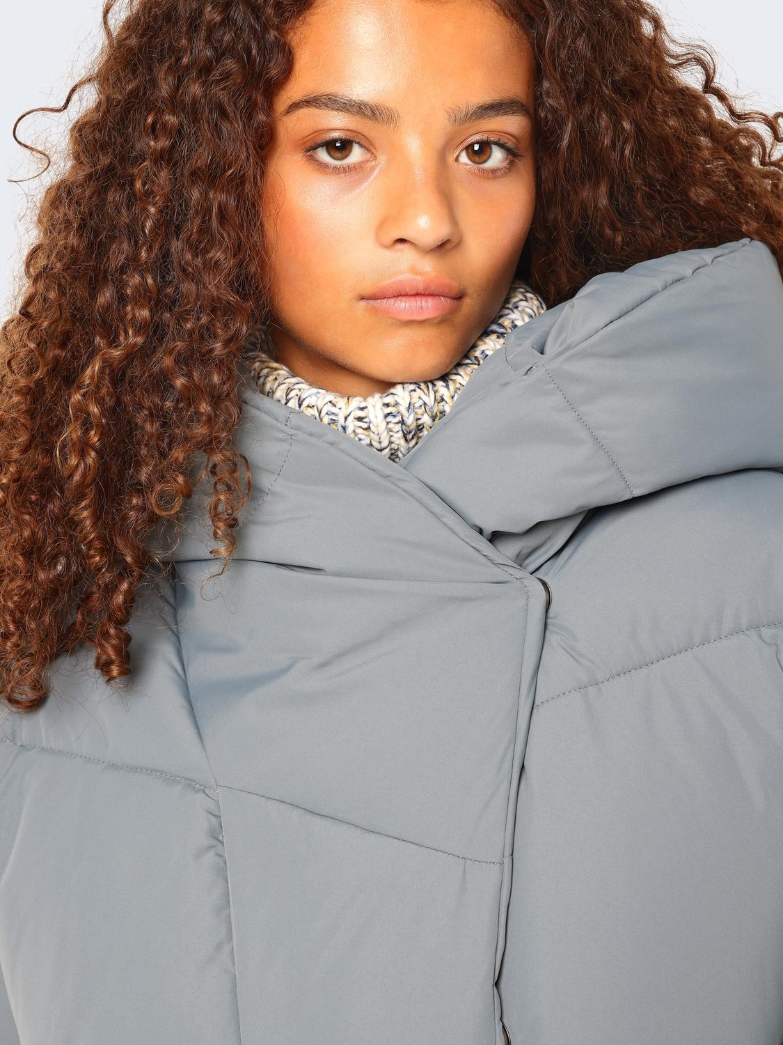 Noisy may Steppjacke "NMNEW TALLY L/S LONG JACKET NOOS" mitKapuze günstig online kaufen