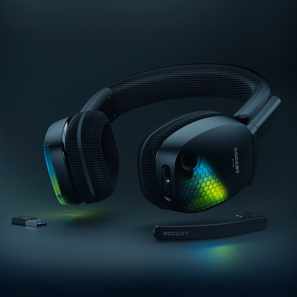 ROCCAT Gaming-Headset »SYN Pro Air«, WLAN (WiFi), Noise-Cancelling