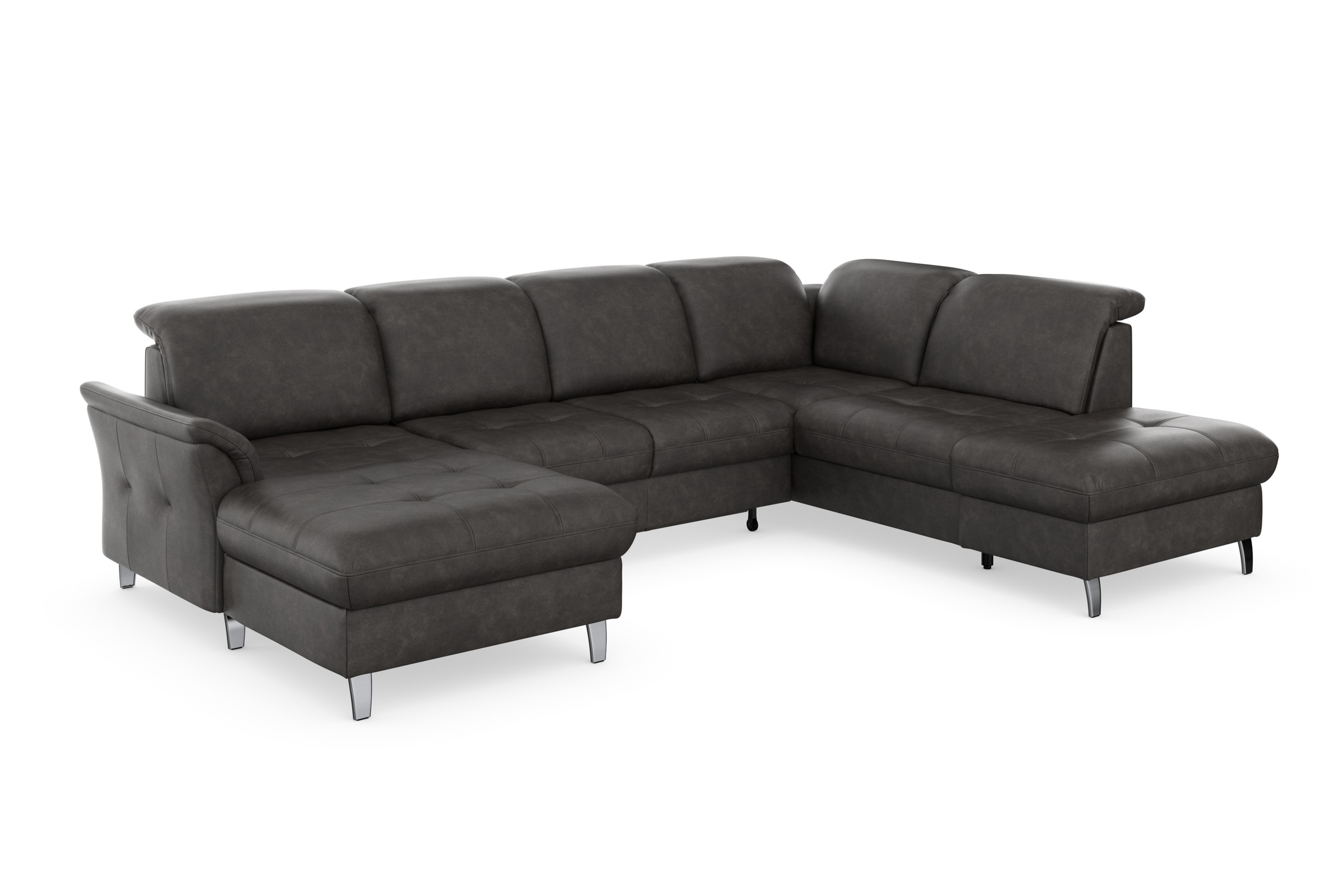 sit&more Wohnlandschaft »Maggiore U-Form«, wahlweise mit Kopfteilverstellung, Bettfunktion und Stauraum