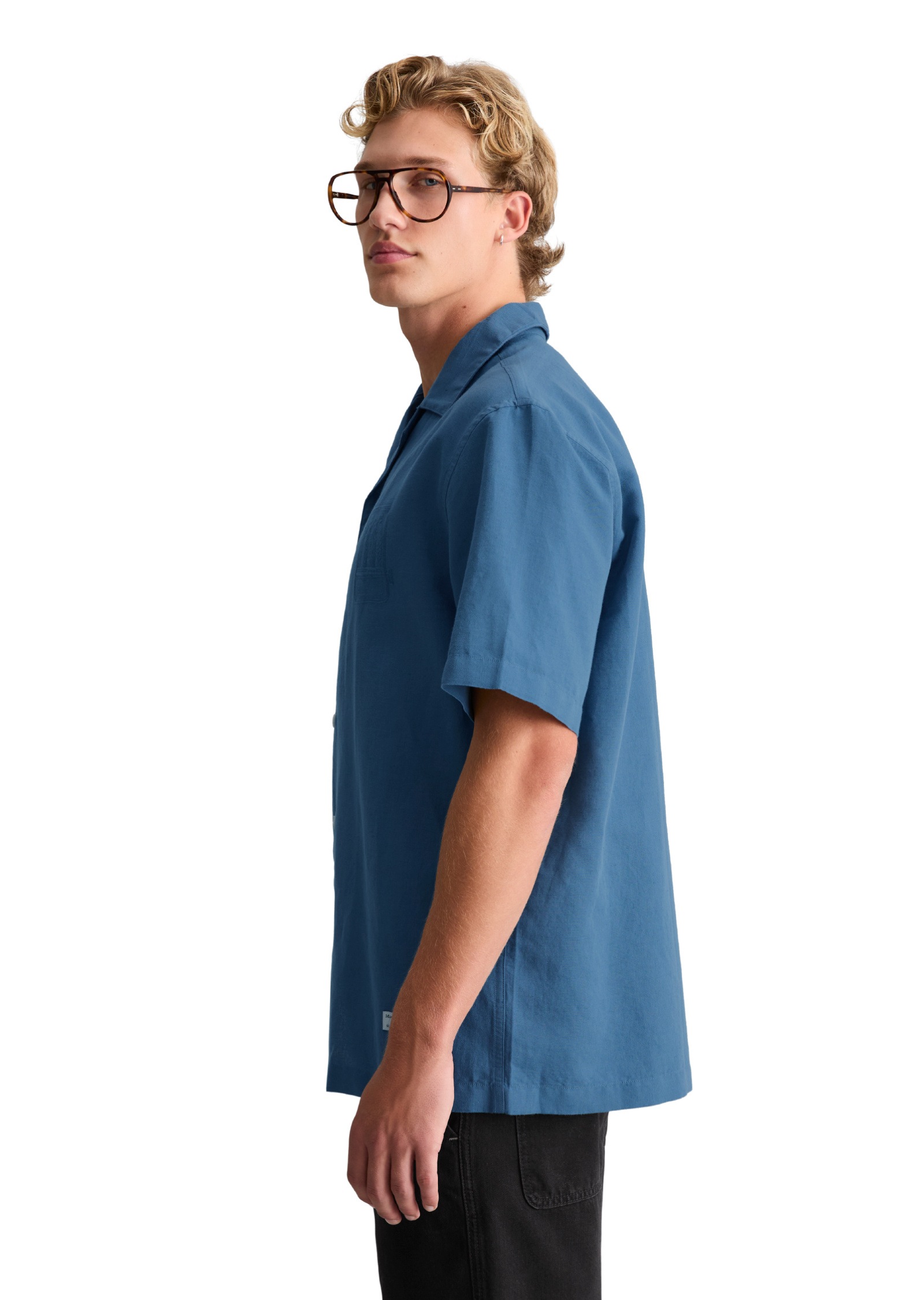 Marc O'Polo DENIM Kurzarmhemd »aus Leinen und Bio-Baumwolle«