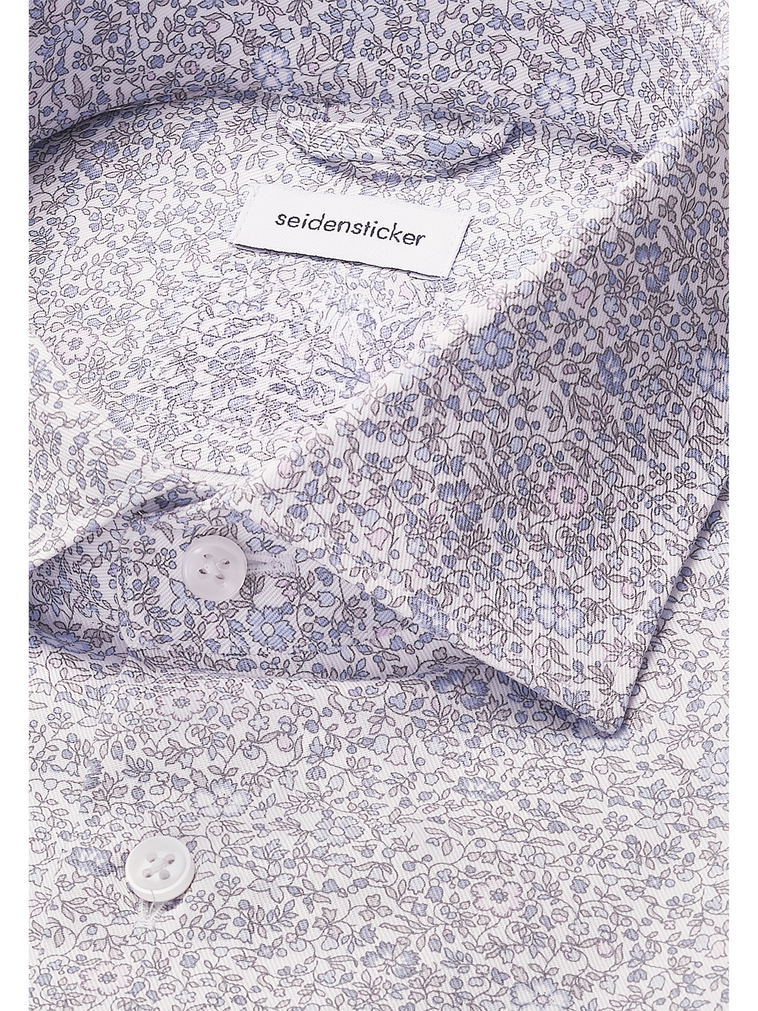 seidensticker Businesshemd »Schwarze Rose«, Slim 1/1 Kentkragen Geblümt