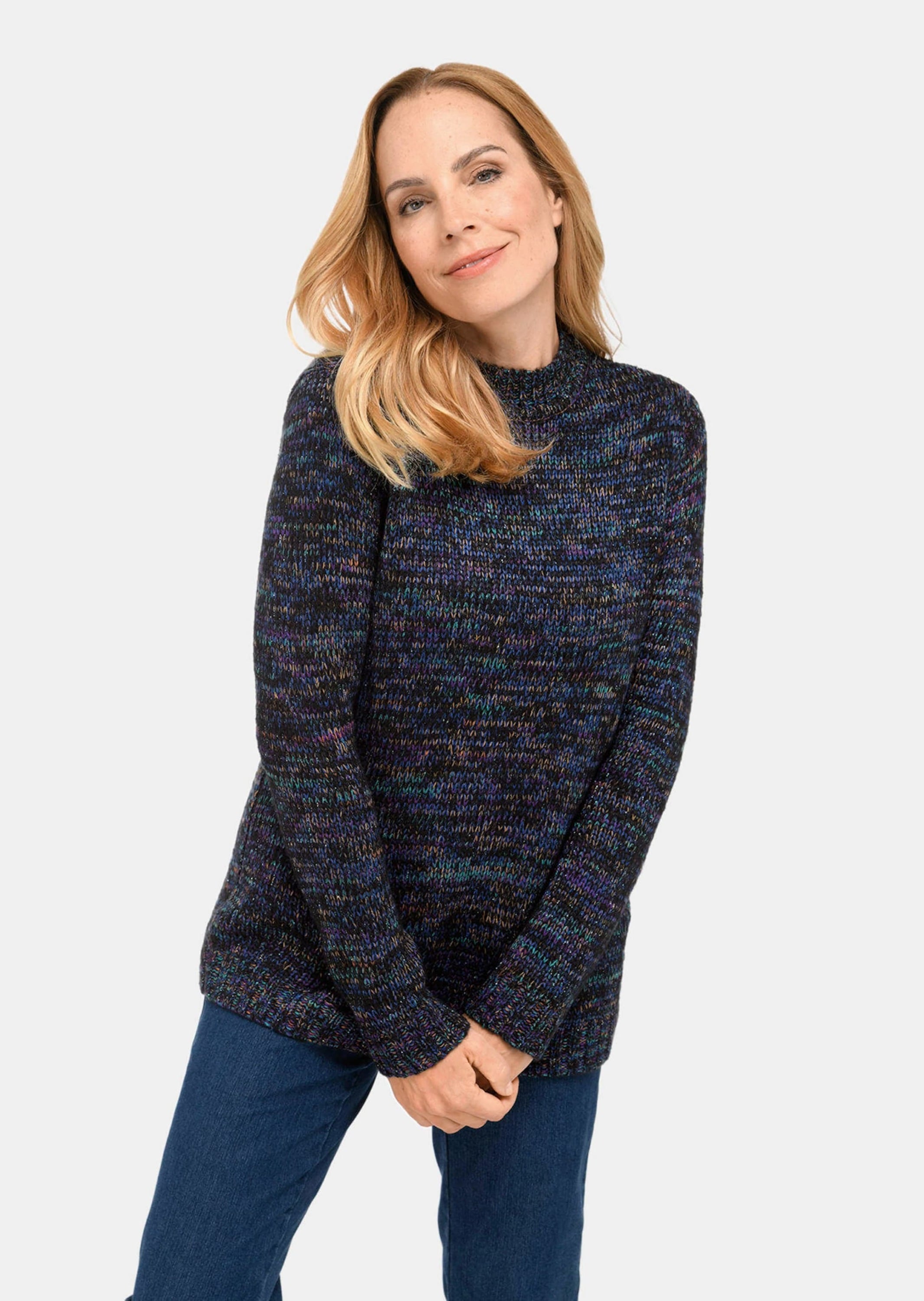 GOLDNER Strickpullover »Strickpullover Trageangenehmer Multicolor-Pullover«