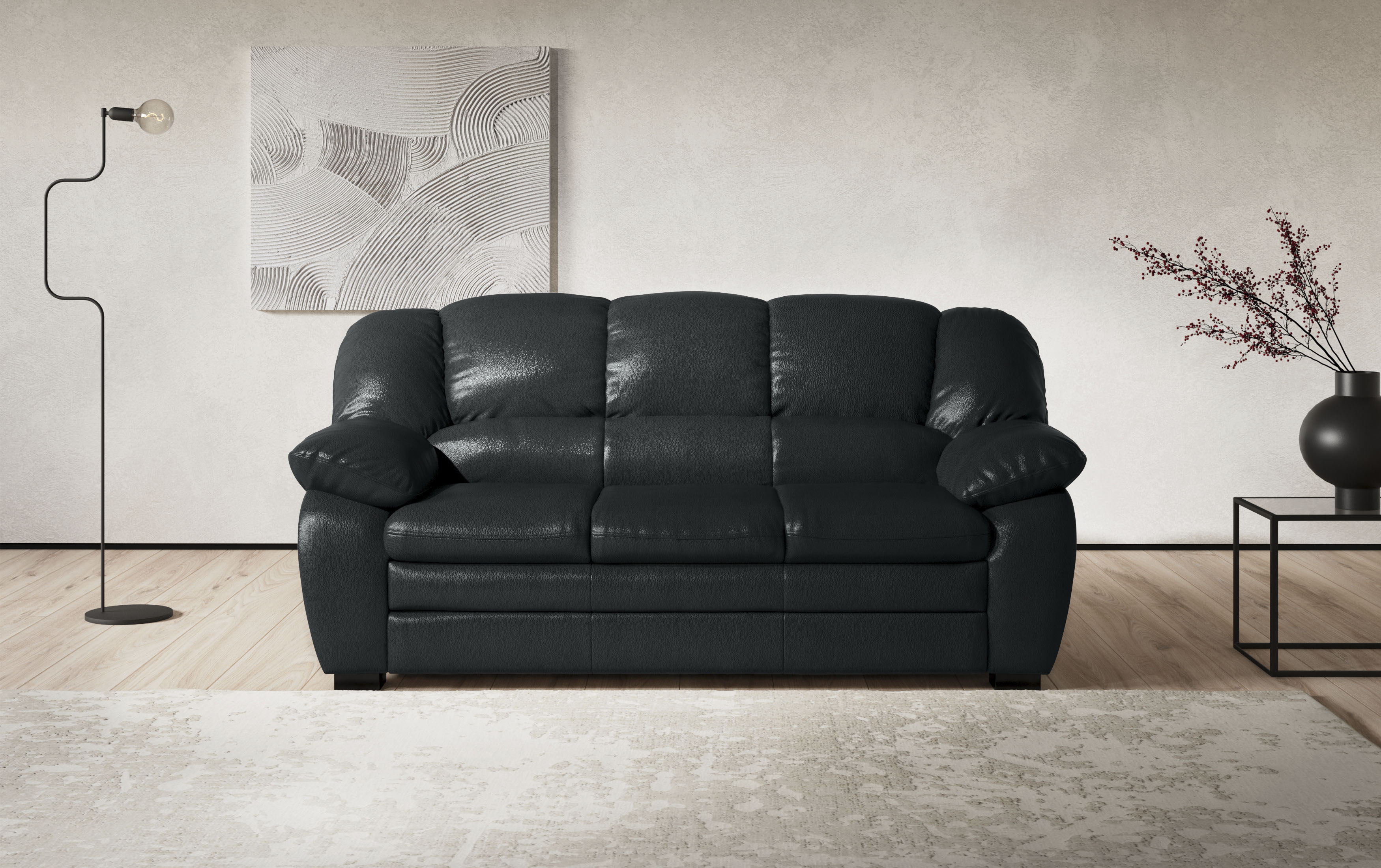 COTTA 2,5-Sitzer "Casino Sofa, Garnitur: Sessel 2,5-Sitzer, B: 185 cm, Sitzhöhe 43 cm" Polstergarnitur, auch als Set erhältlich