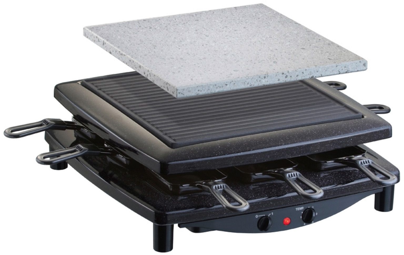 Steba Raclette »RC 3 plus«, 8 St. Raclettepfännchen, 1450 W